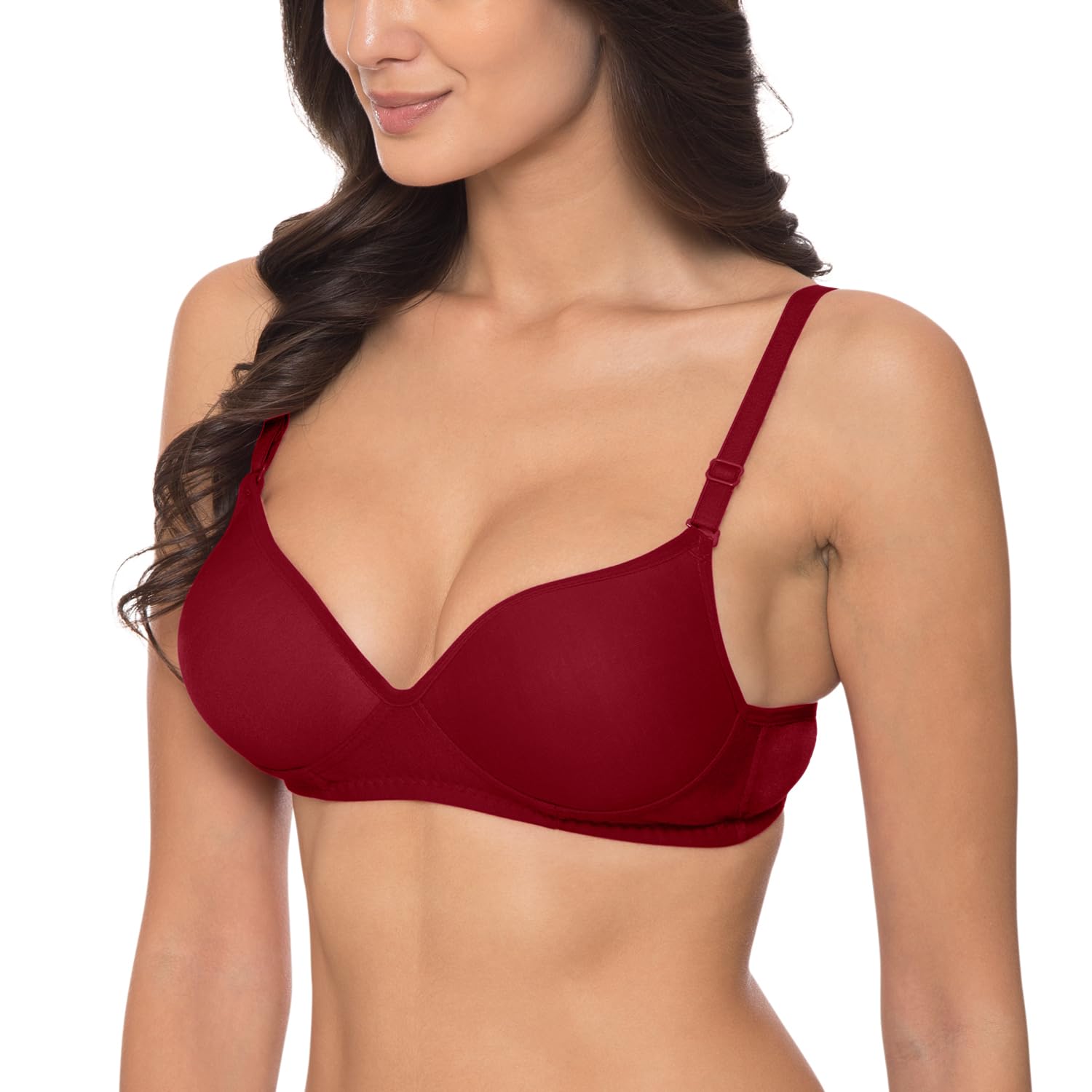Komli Padded Push-Up Bra - Cotton Rich - Image 3