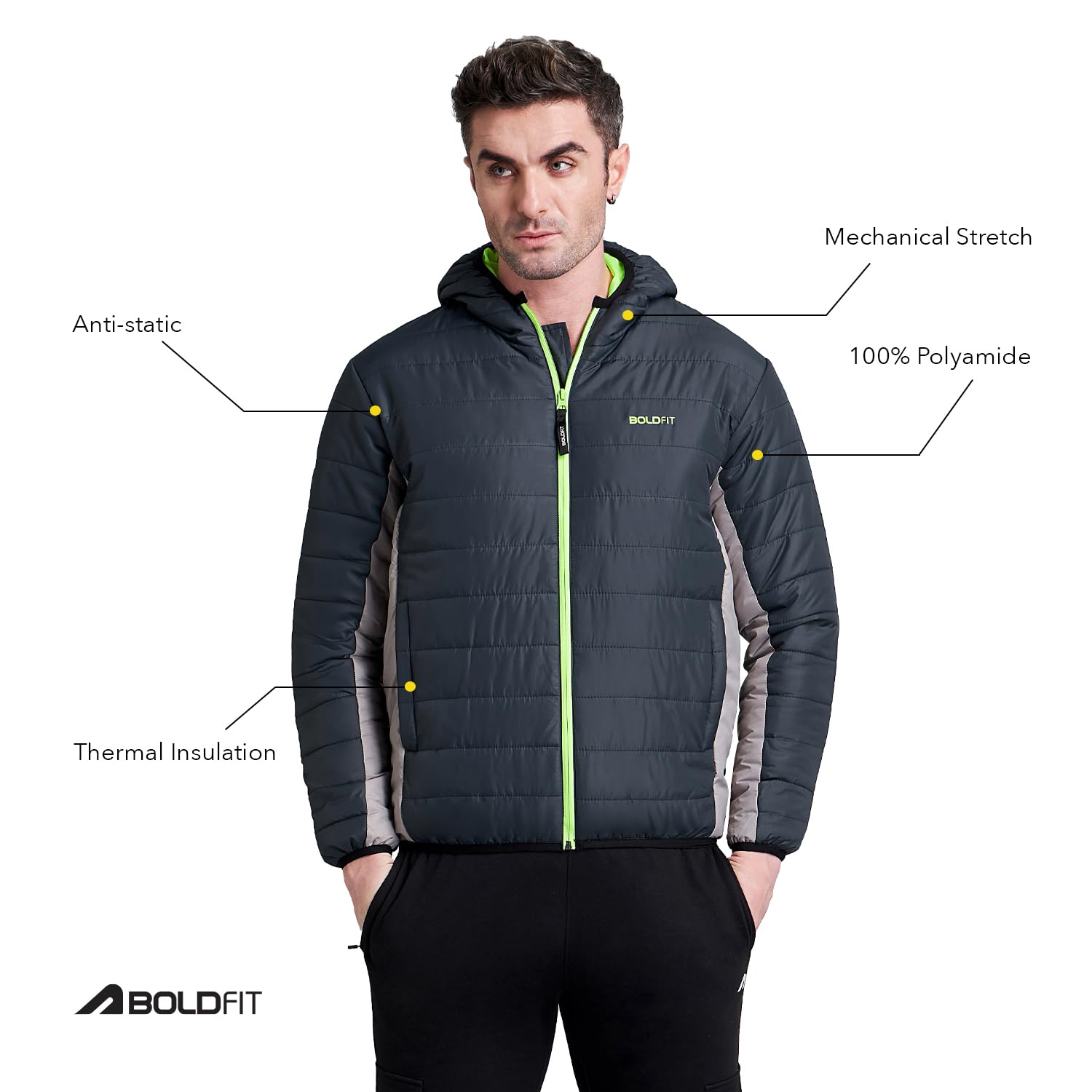 Boldfit Men's Navy Bomber Jacket - Image 2