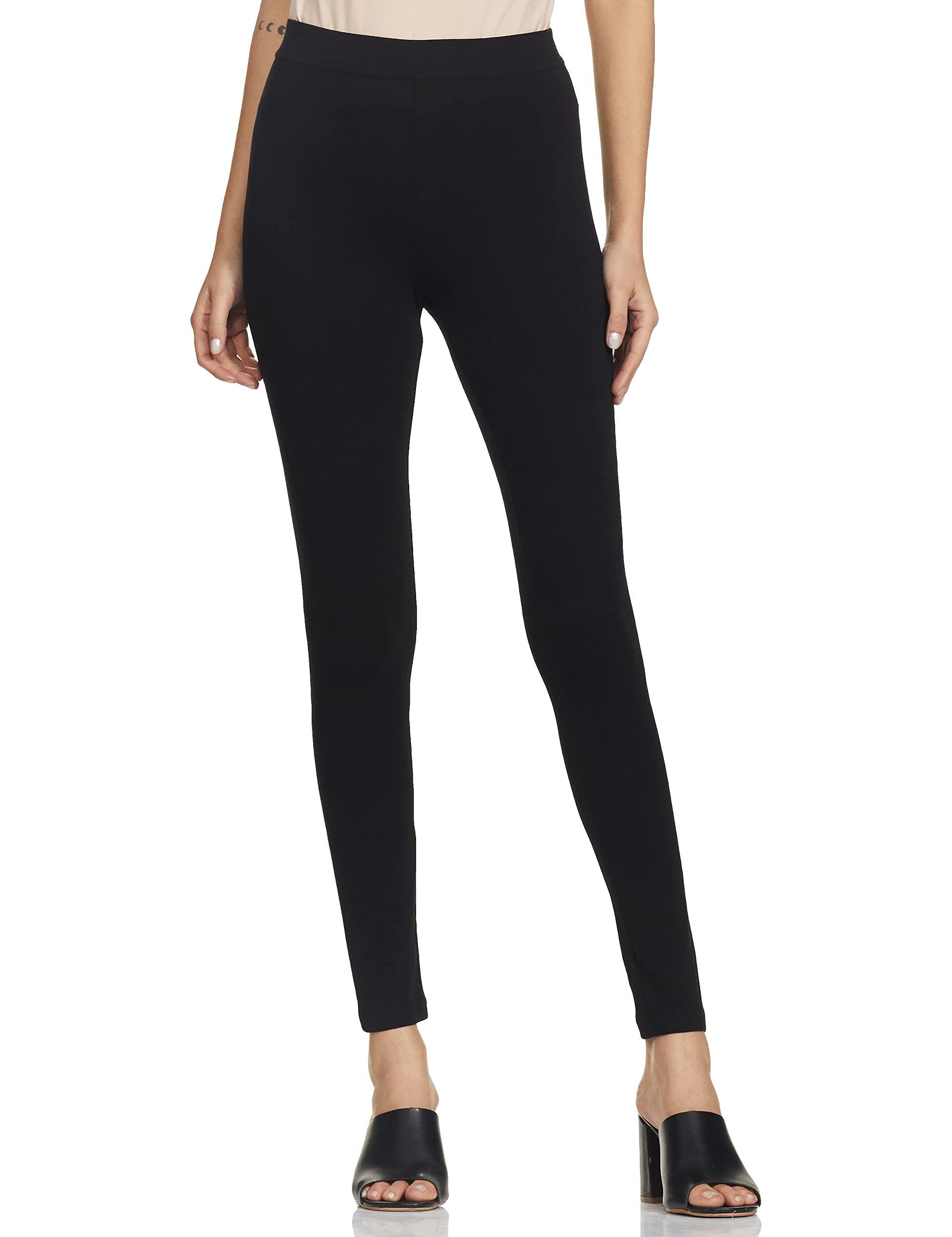 Max Women Mid Rise Leggings - Black