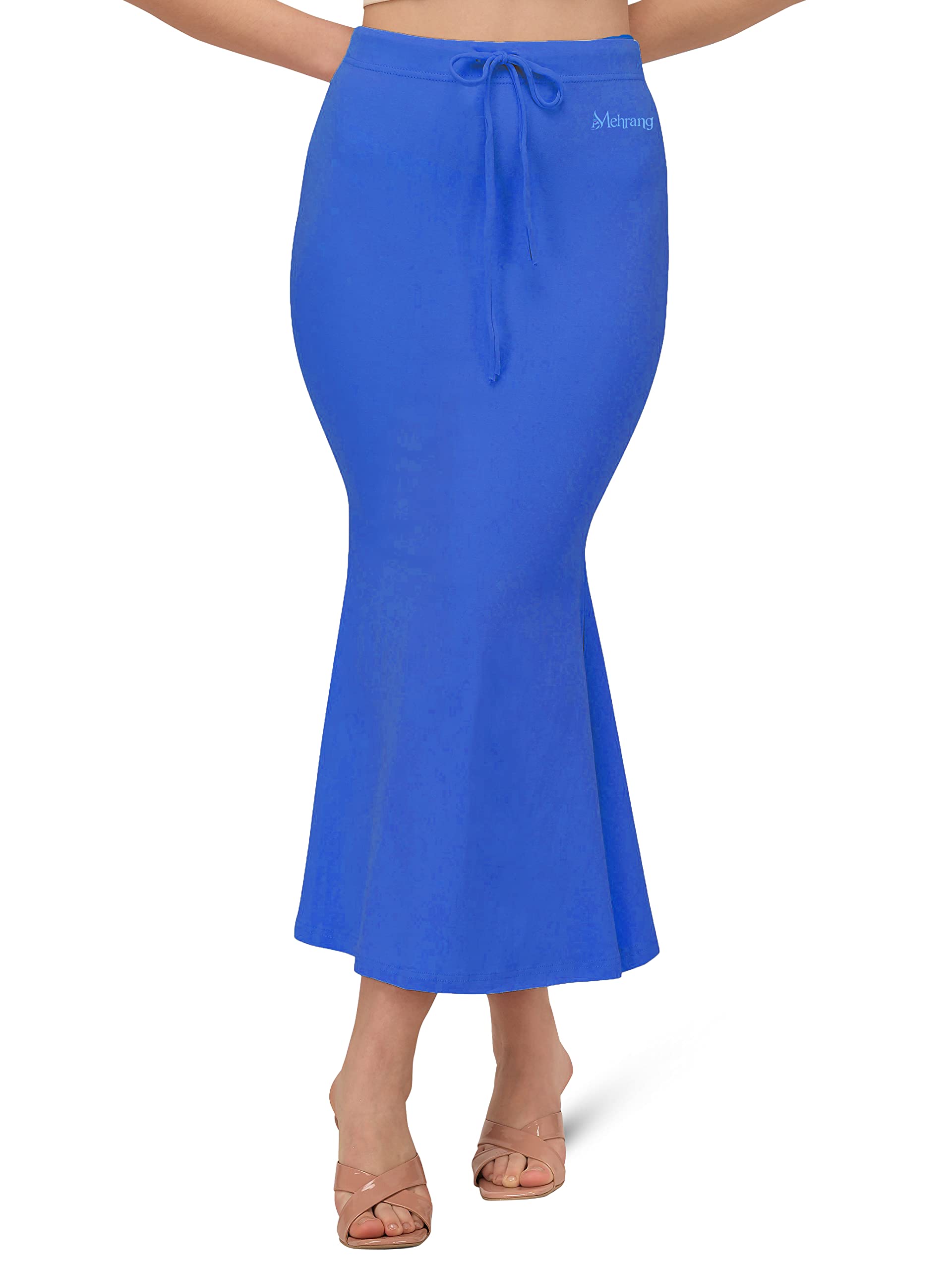 Mehrang Women Stretchable Saree Shapewear - Royal Blue