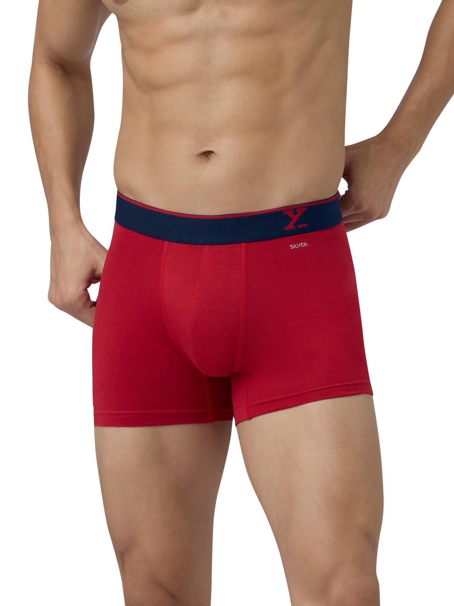 XYXX Men's Cotton Modal Trunks - Black & Multicolor - Image 2