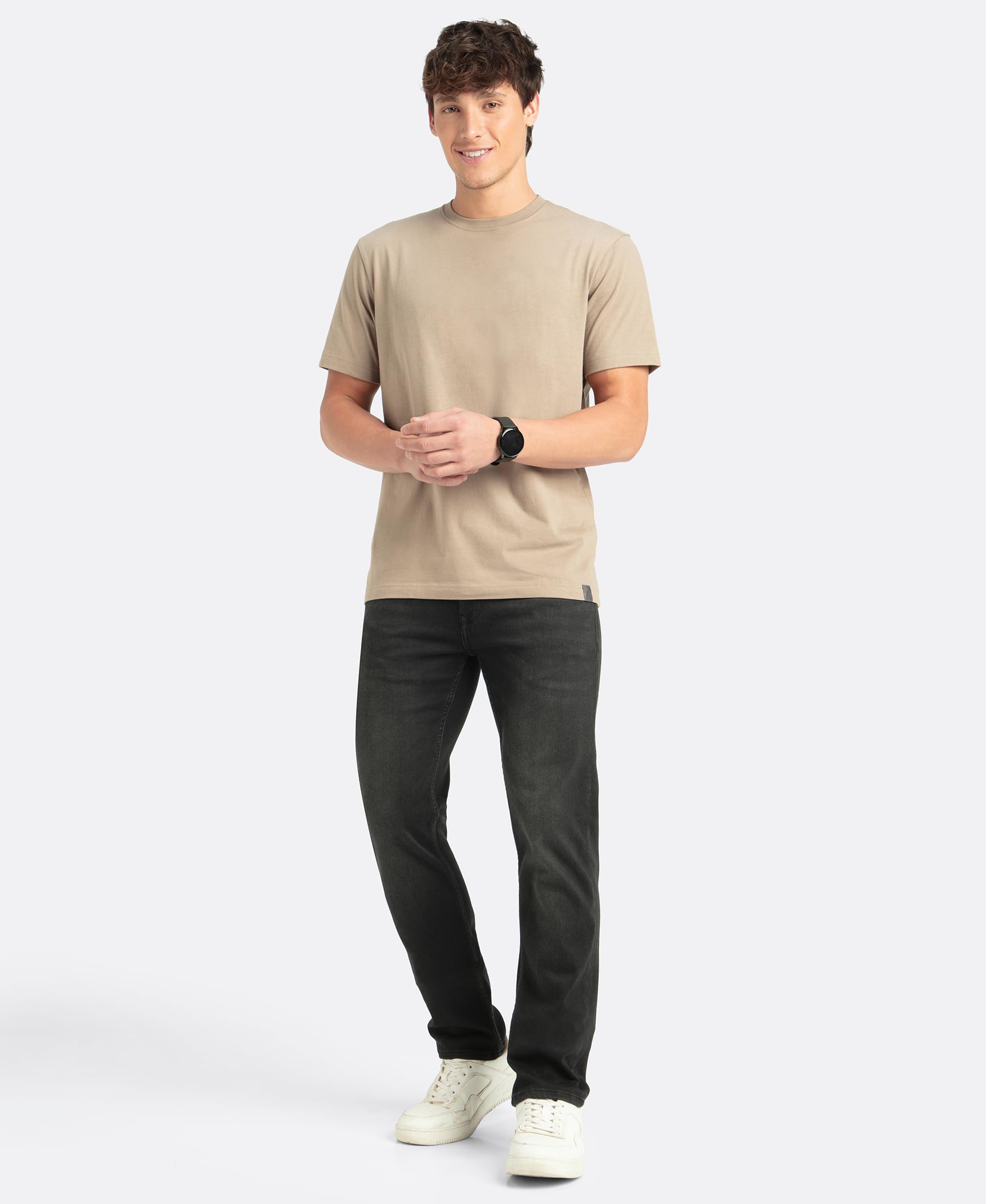 Jockey Men's Round Neck T-Shirt - Desert Taupe - Image 4