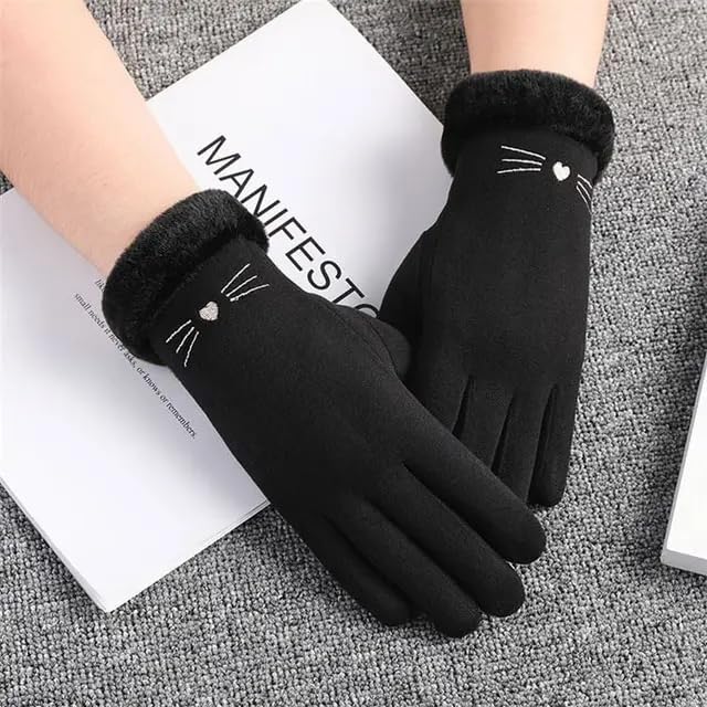 REFFER Women Wool Gloves - Warm Velvet - Image 4