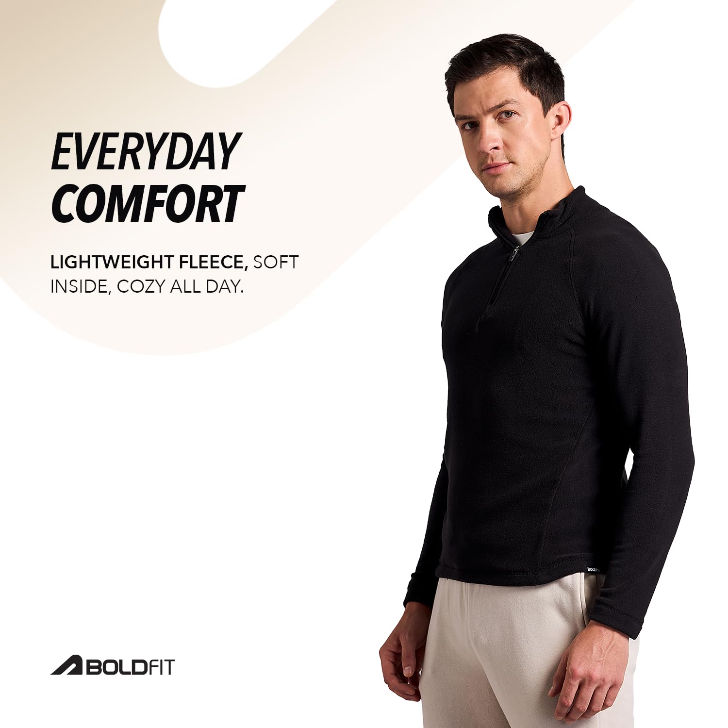 Boldfit Men's Aero Black Sweatshirt - Image 3