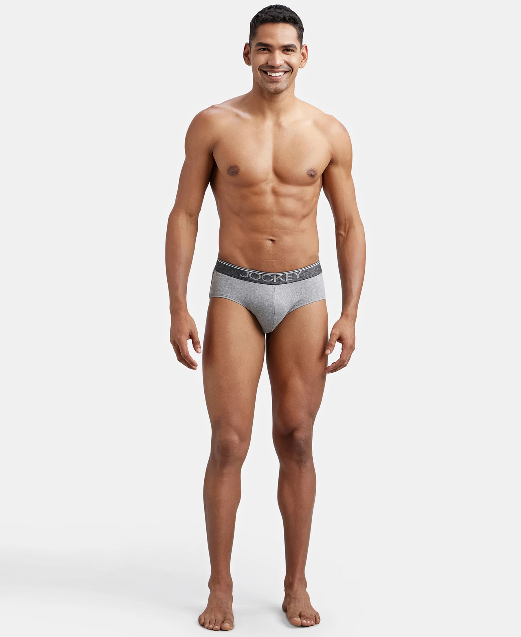 Jockey Men's Briefs - Grey Melange - Image 5