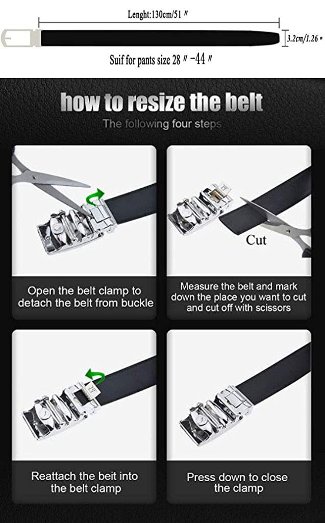 Contacts Men Leather Pin Buckle Belt - Image 3