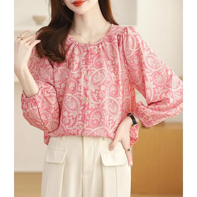 Light Pink Button-Down Shirt for Women - Image 2