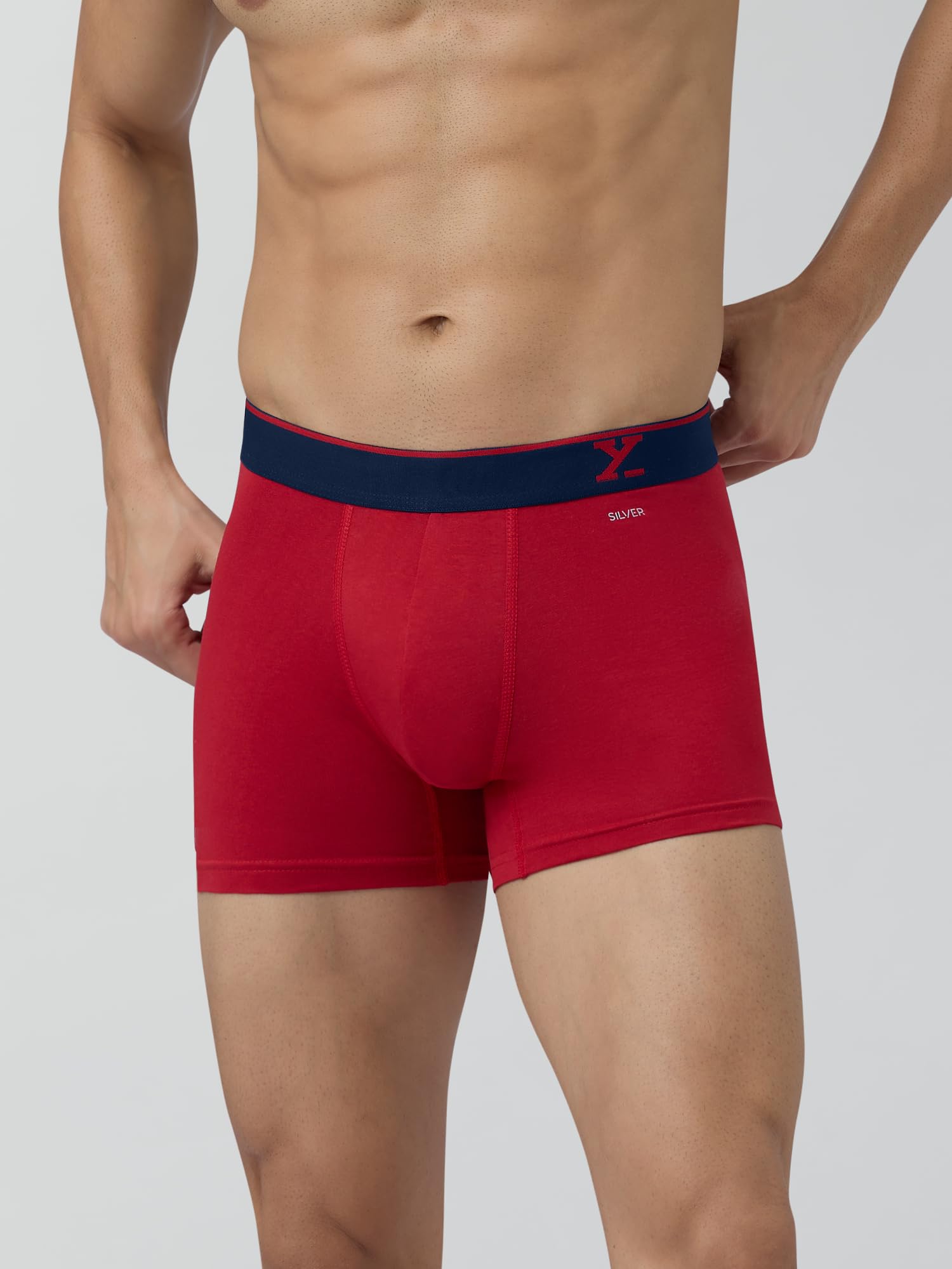 XYXX Men Micro Modal Trunk - Black+Tango Red - Image 2