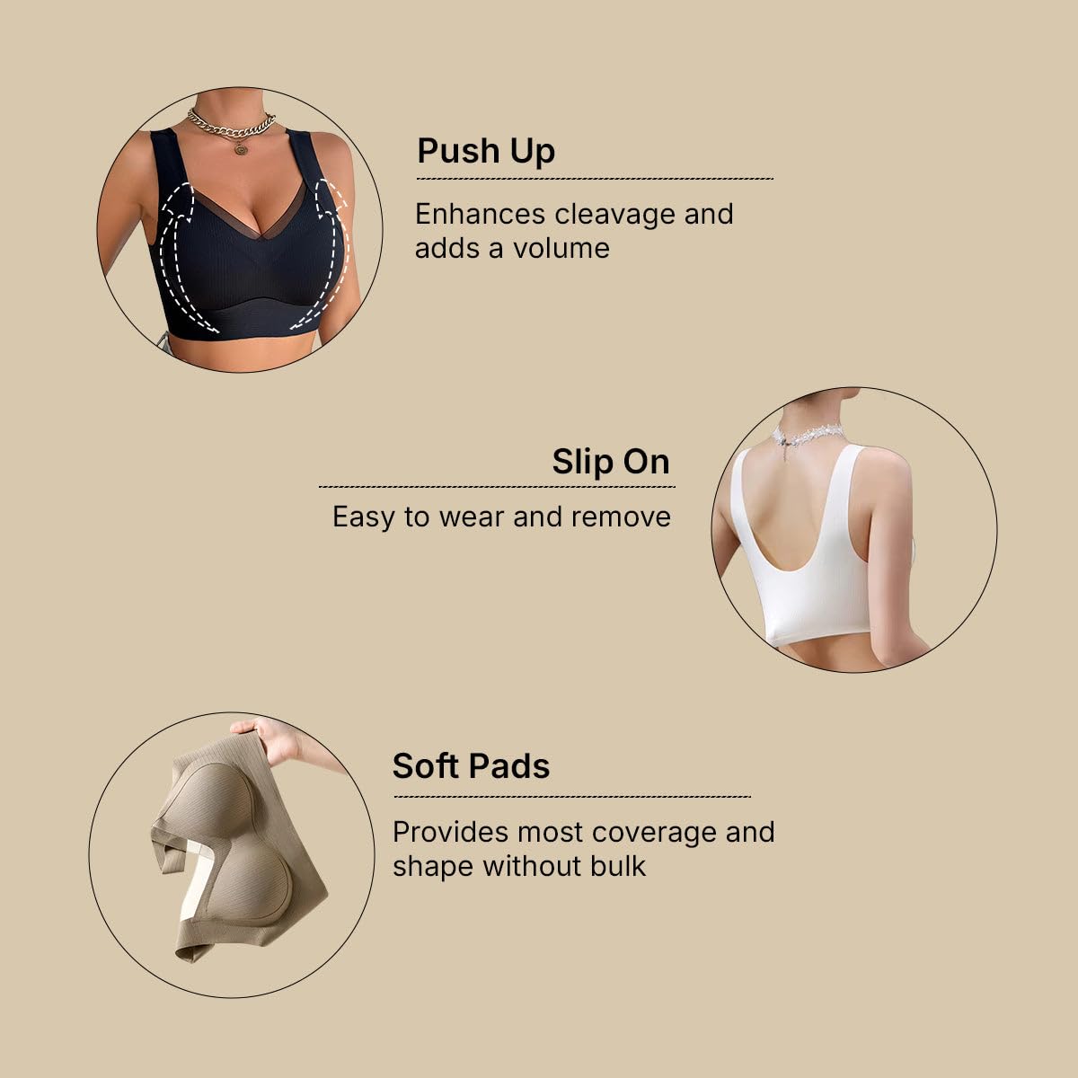 Luella Women's Wireless Sports Bra - Black - Image 5