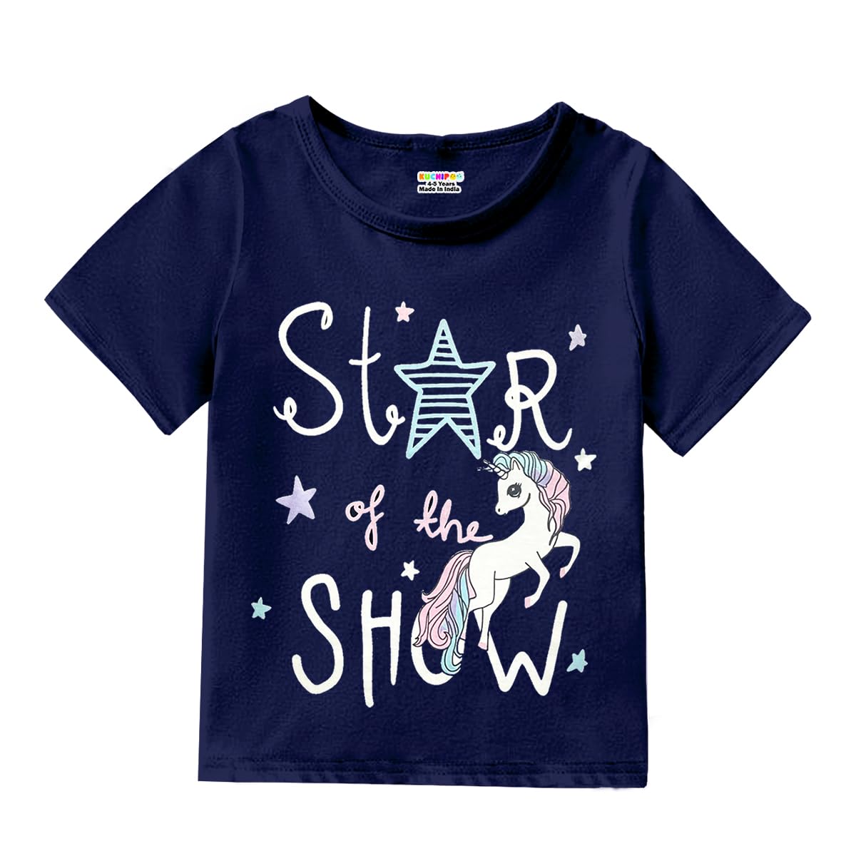 Kuchipoo Girls Cotton T-Shirts - Multi-Colored - Image 3