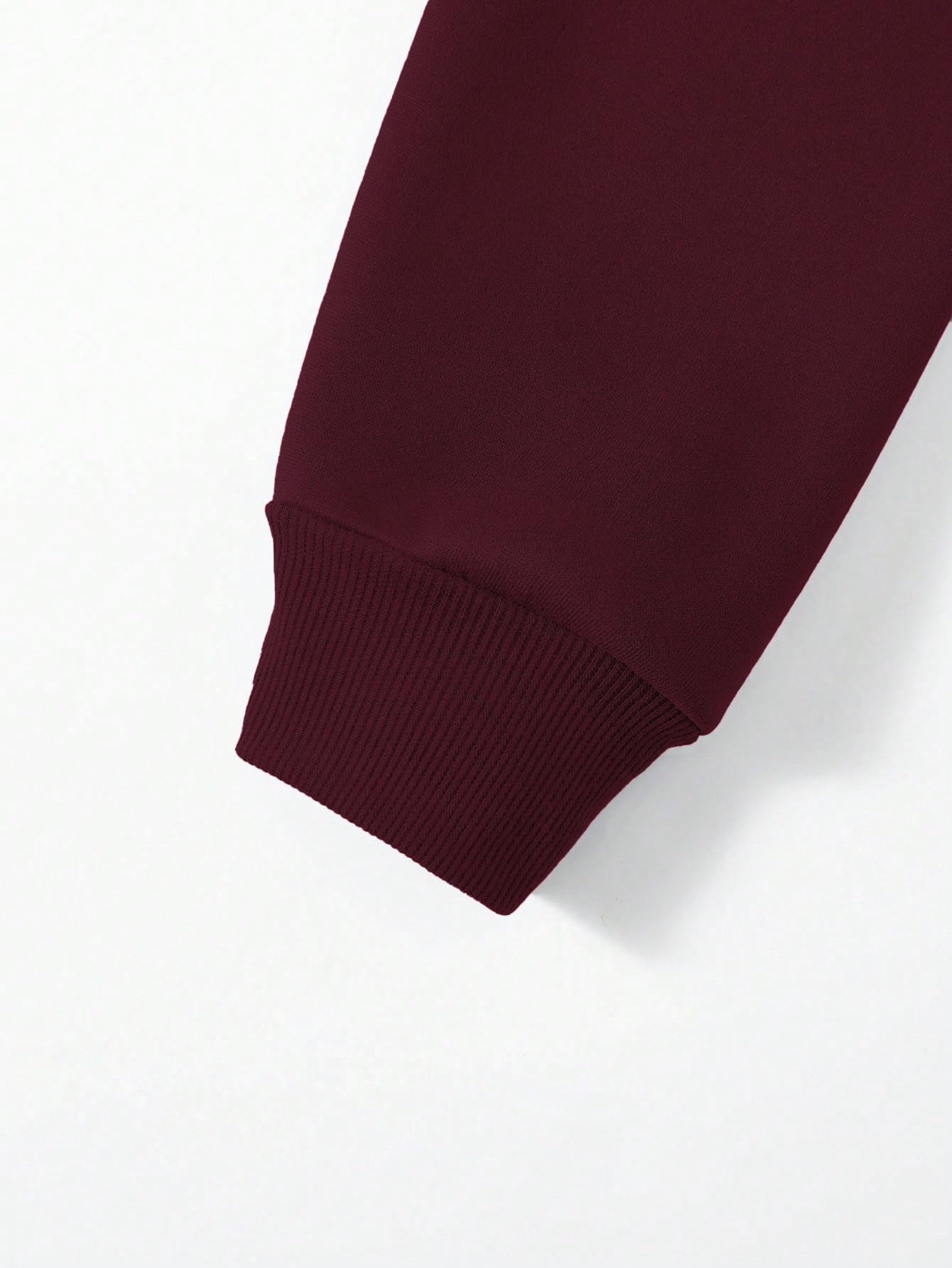 TOPLOT Men's Maroon Bomber Jacket - Image 5