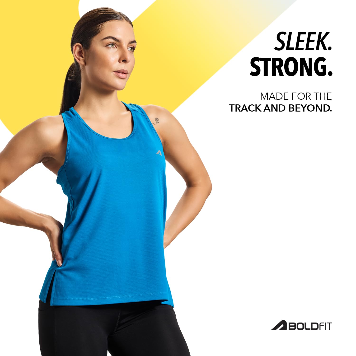 Boldfit Women's Polyester Vest - Blue - Image 5