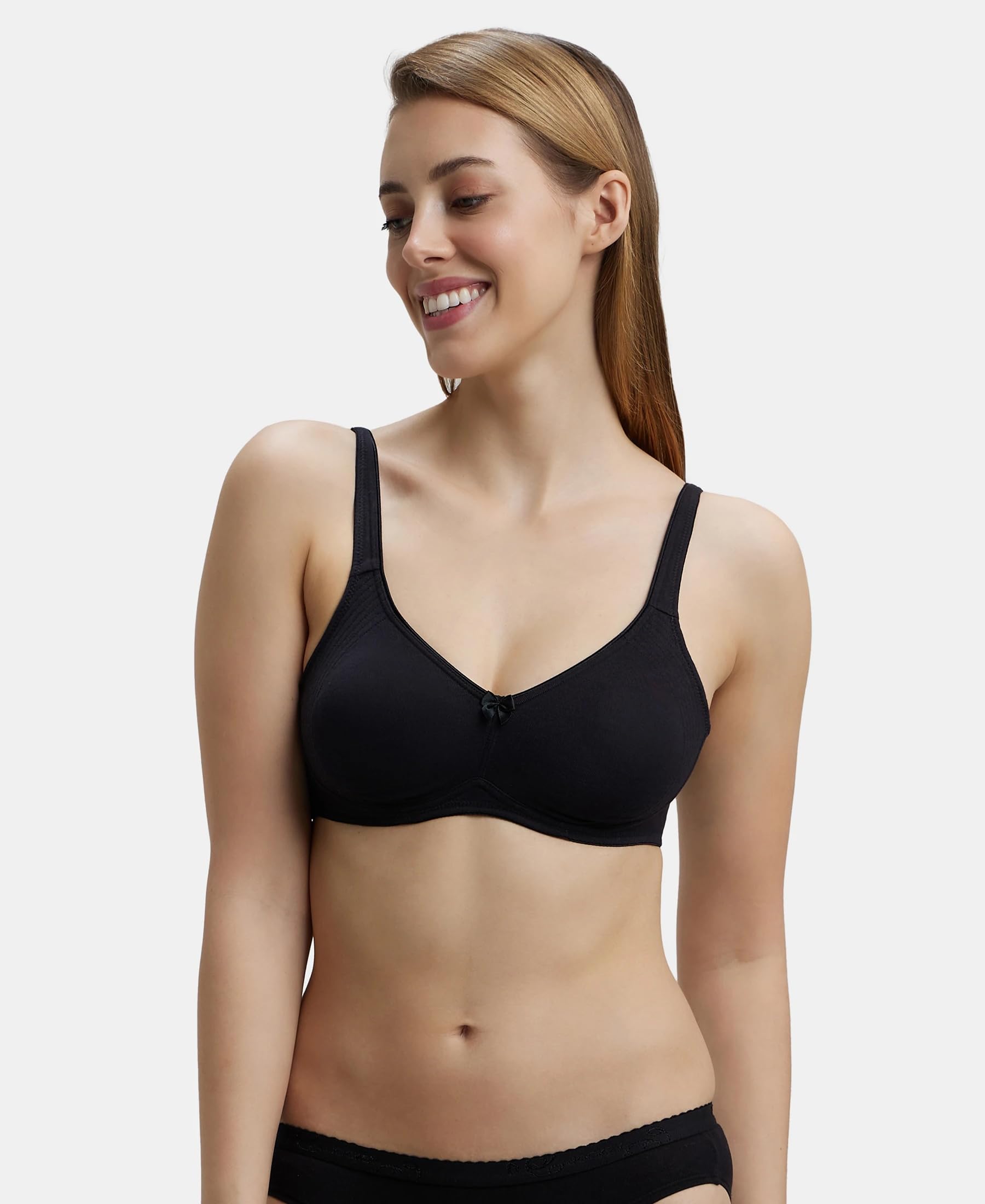 Jockey Wirefree Bra for Women - Black - Image 5