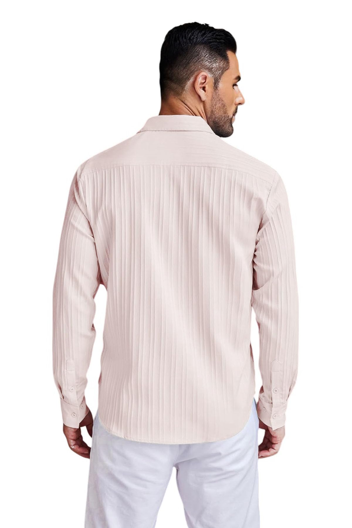 DEELMO Men Linen Shirt - Image 5