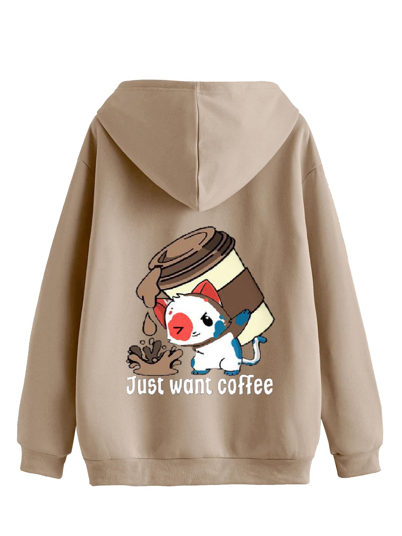 TAGAS Printed Hoodie for Women