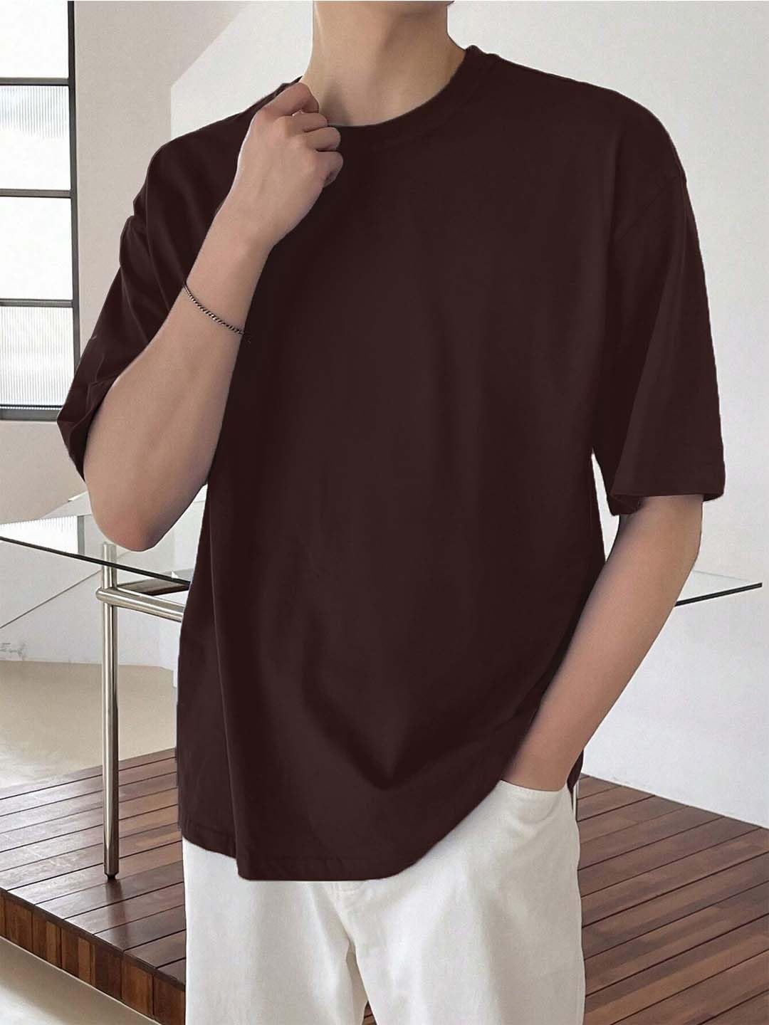 LEOTUDE Men's Oversized Half Sleeve Tshirt - Image 2