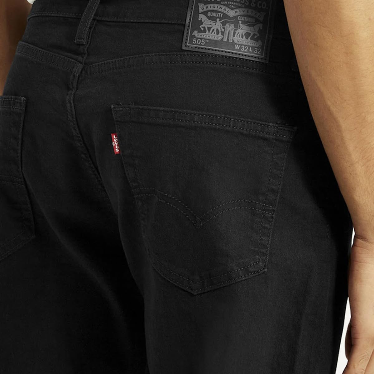 Levi's Men's Black Straight Fit Jeans - Image 5
