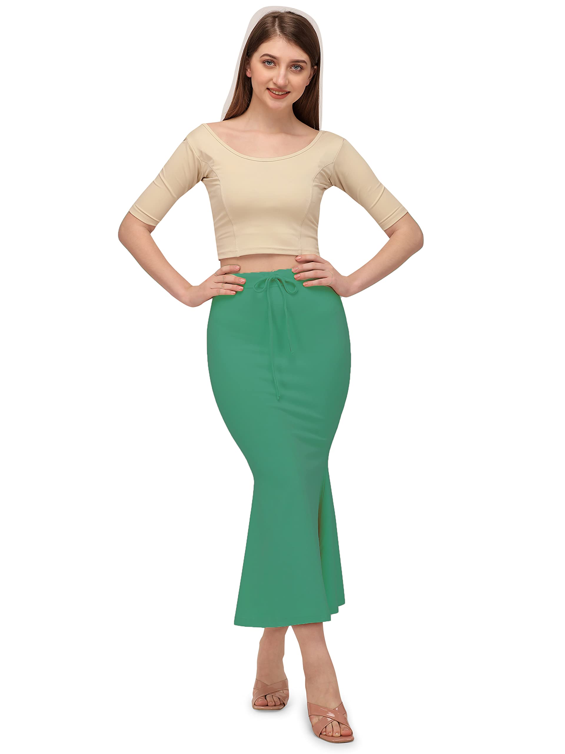 Mehrang Women Stretchable Saree Shapewear - Cotton - Image 2