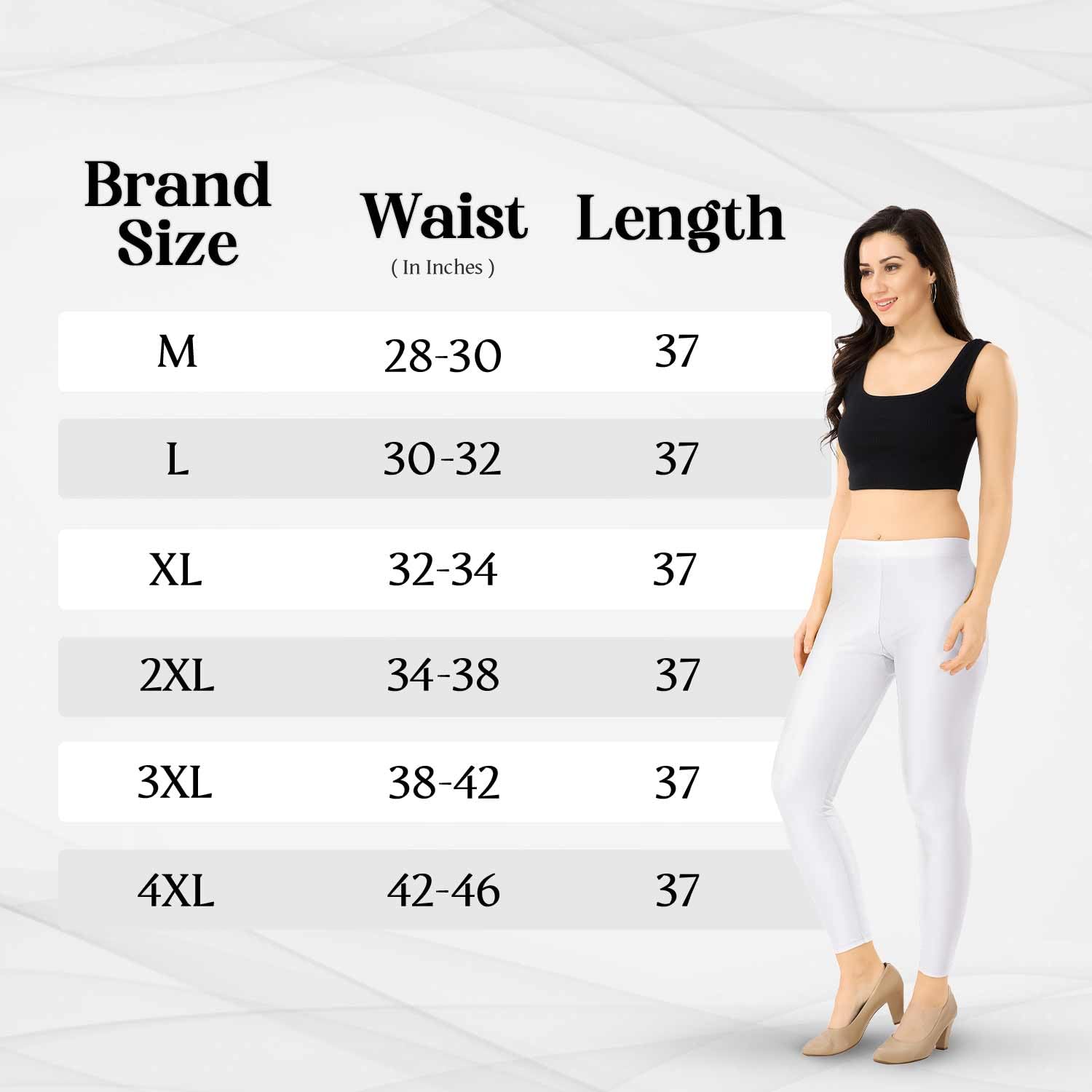 TRASA Women's Nylon Shimmer Leggings - White - Image 5