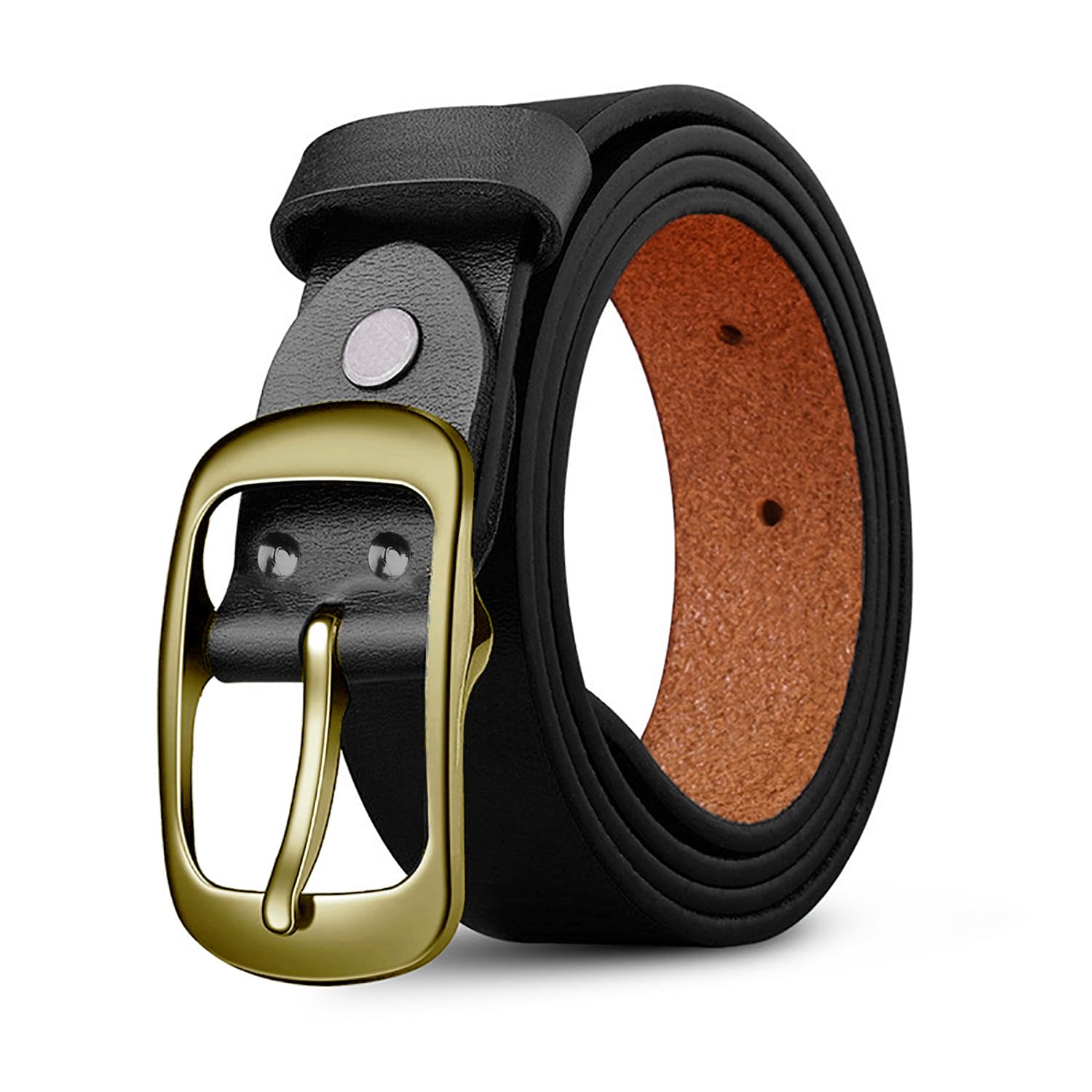 ZORO Men's Genuine Leather Belt - Black