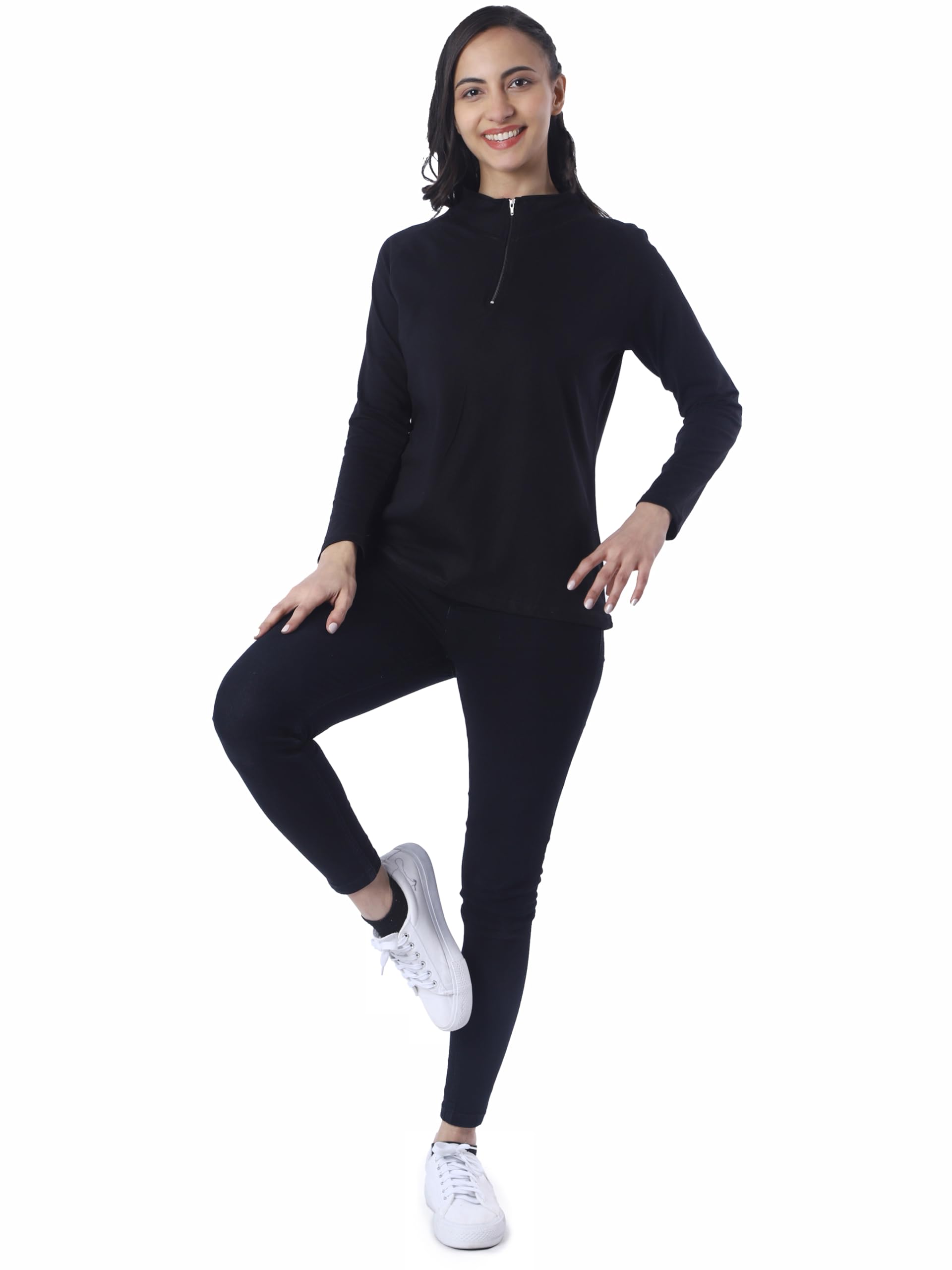 London Hills Women's T-Shirt - Black Cotton Blend - Image 4