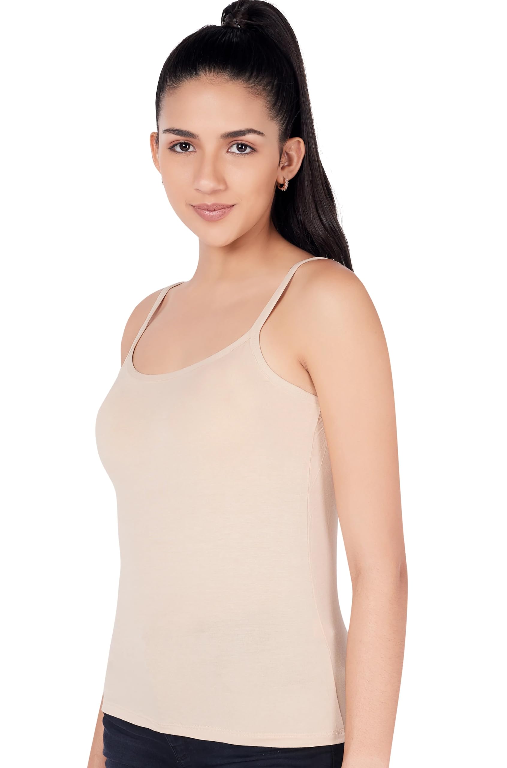 PLUMBURY Women's Cotton Padded Camisole Tank Top - Image 5