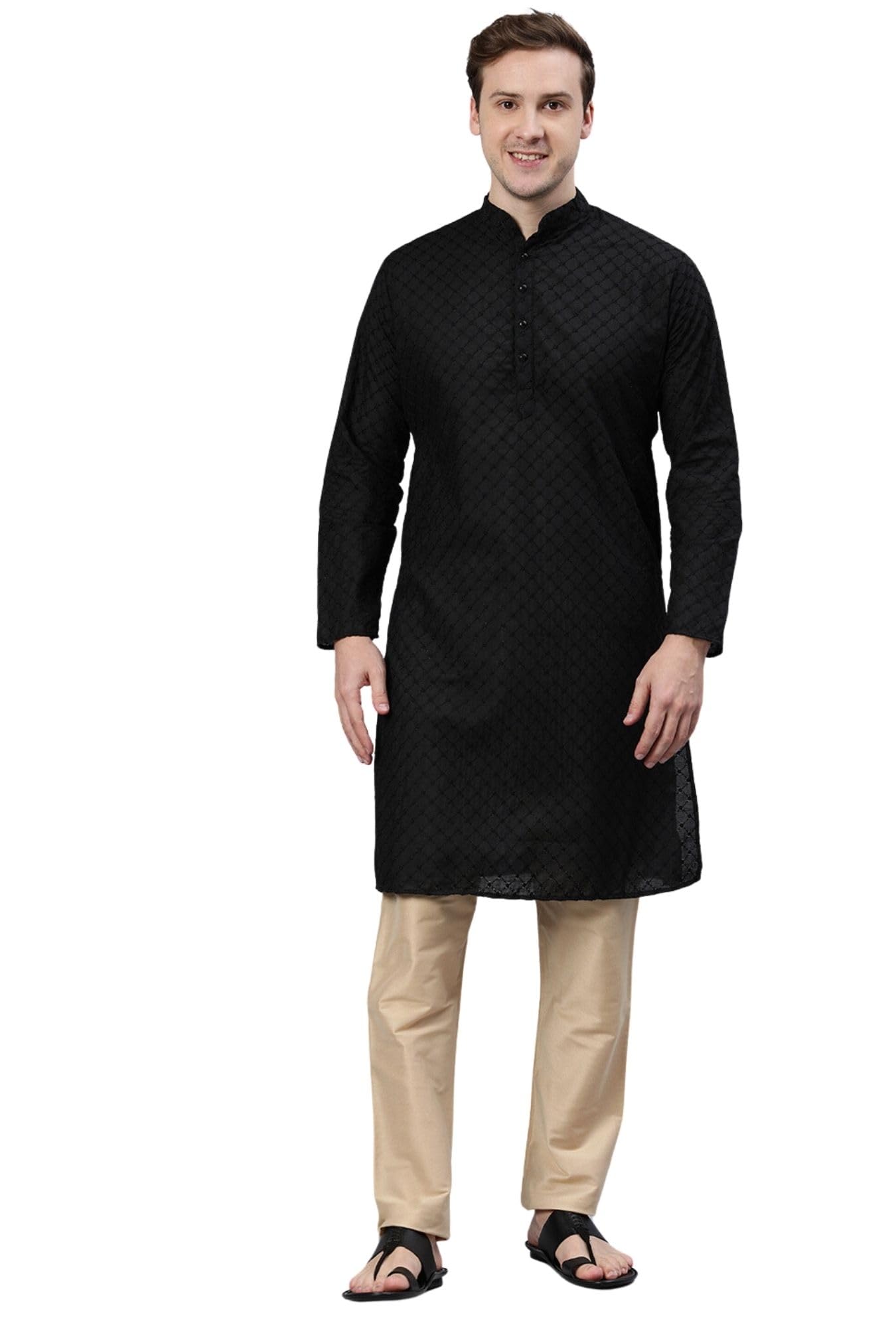 Majestic Man Kurta - Black