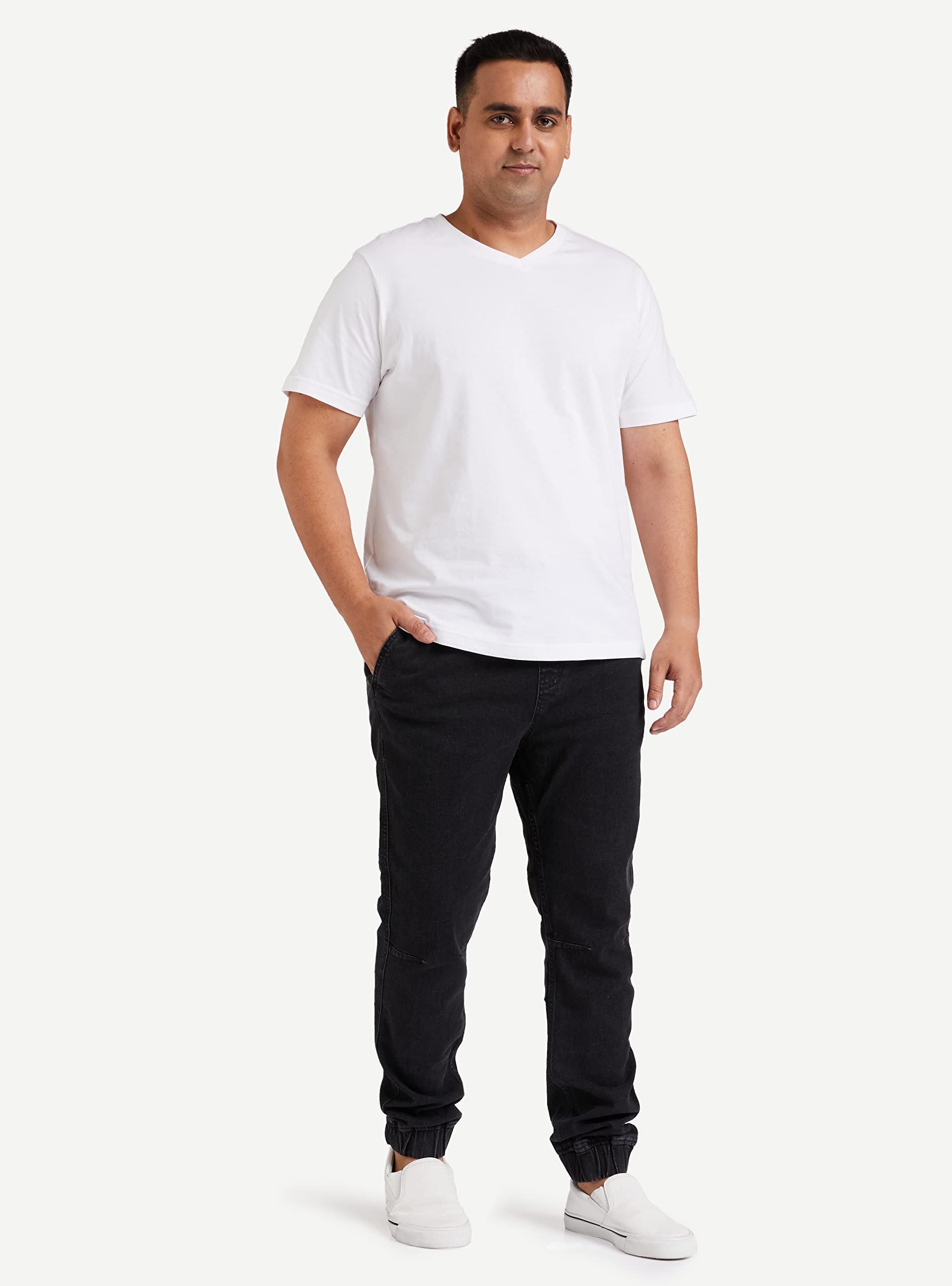 INKAST Men's Cotton Blend Low Rise Jeans - Grey - Image 5