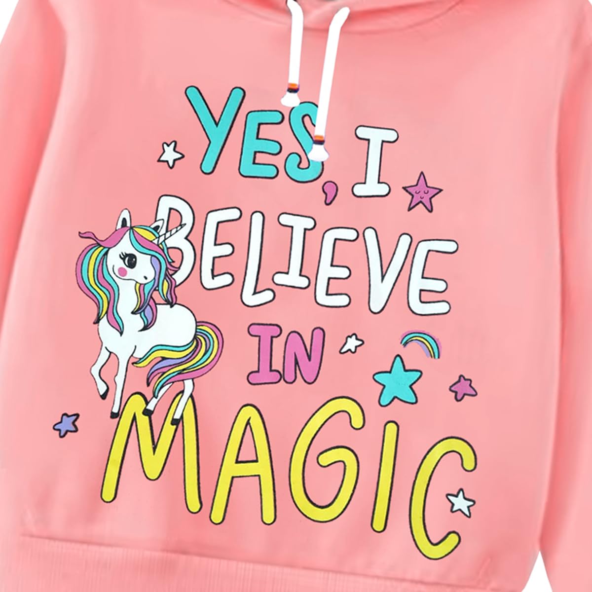 Kuchipoo Girls Cotton Blend Winterwear Hoodie - Multi-Colored - Image 3