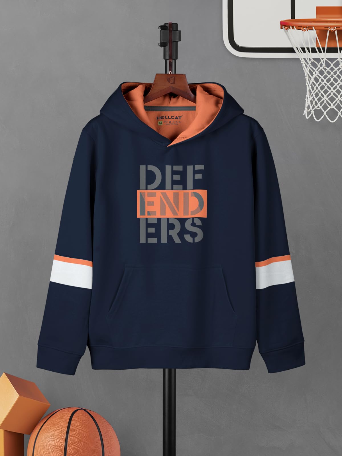 HELLCAT Printed Cotton Hoodie T-shirt for Boys - Image 3