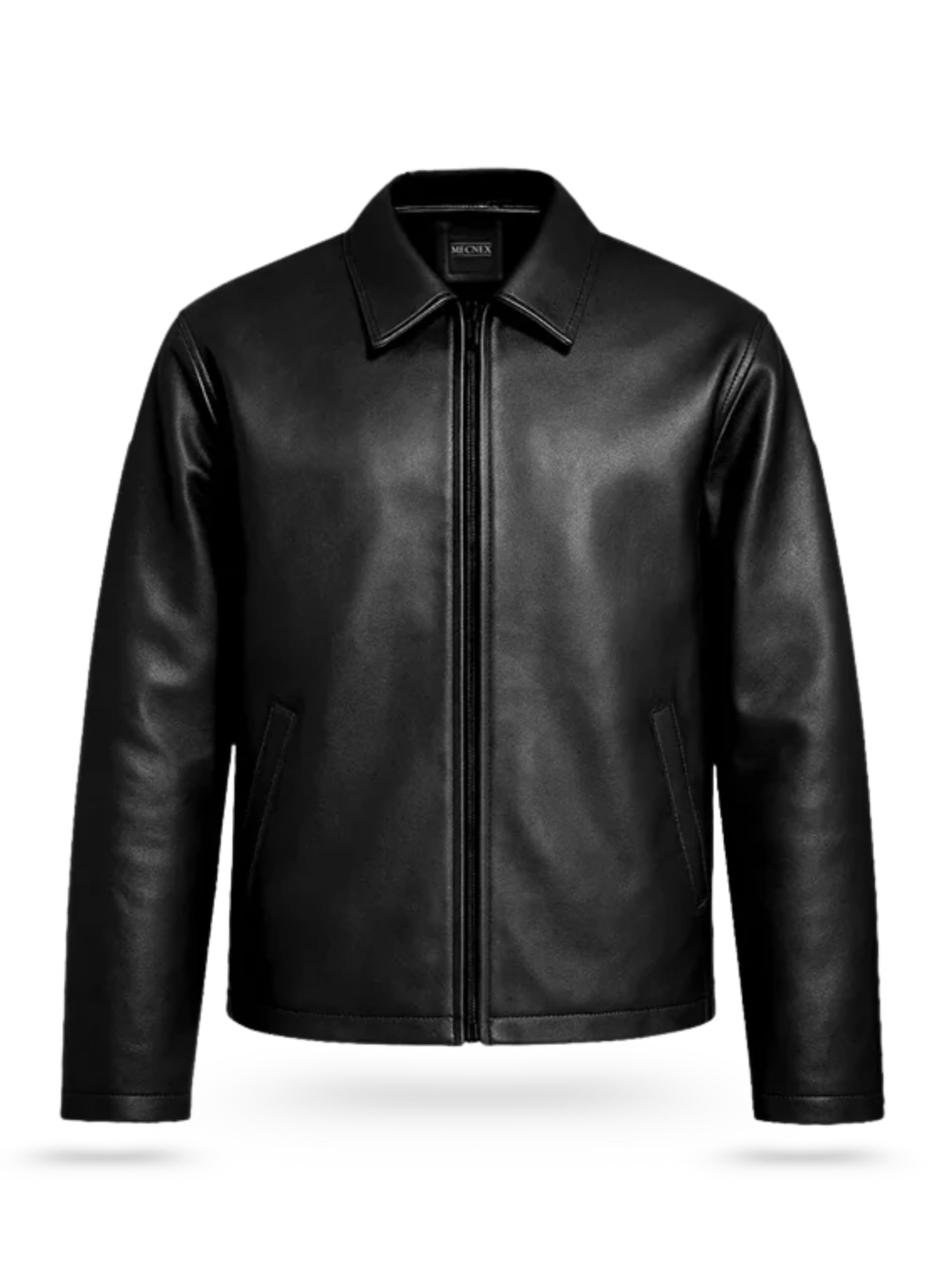 FABMADE Men's Midnight Luxe Leather Jacket - Black