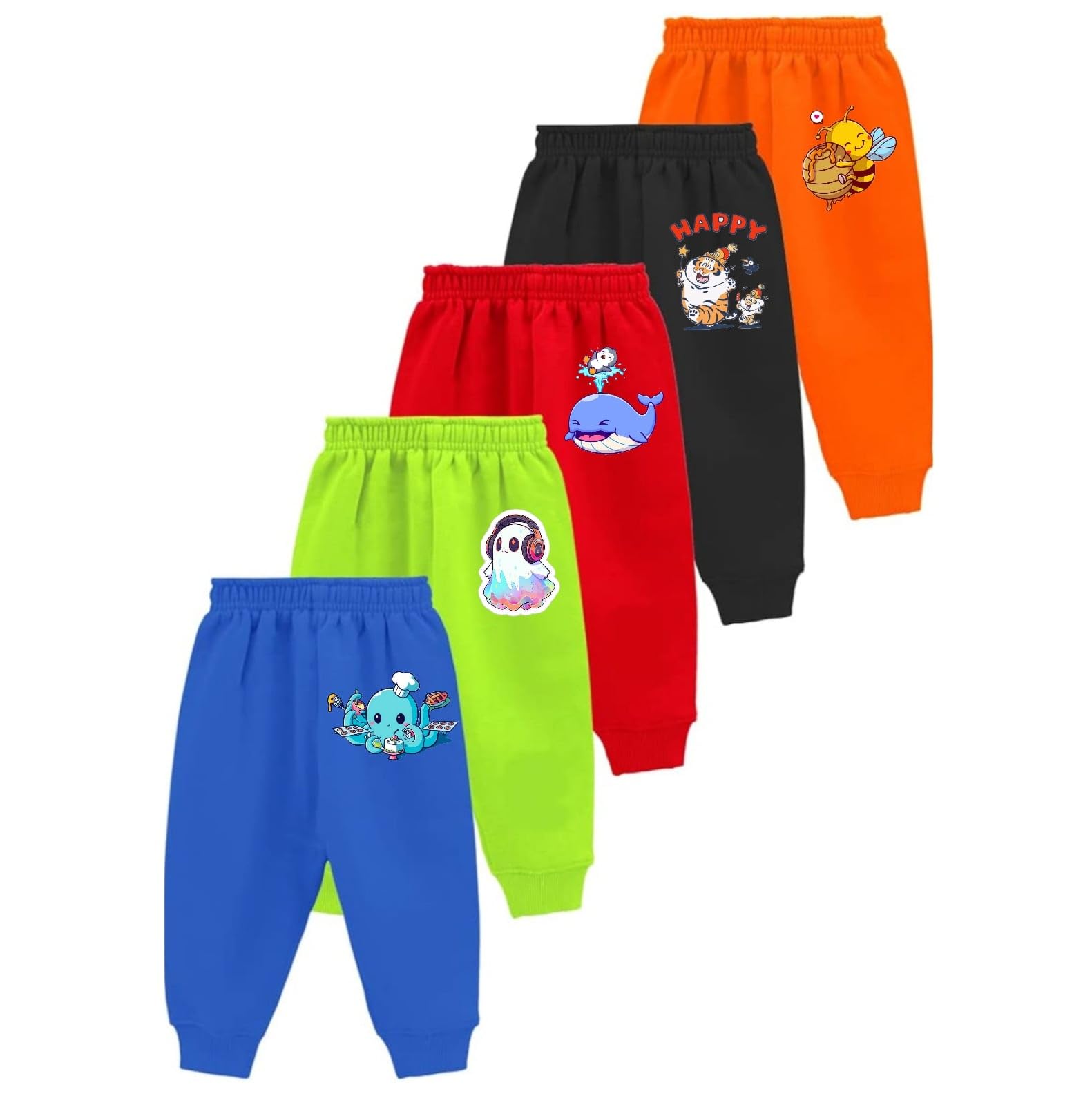 Lush Plush Unisex Child Cotton Pajama Pants - Multicolor