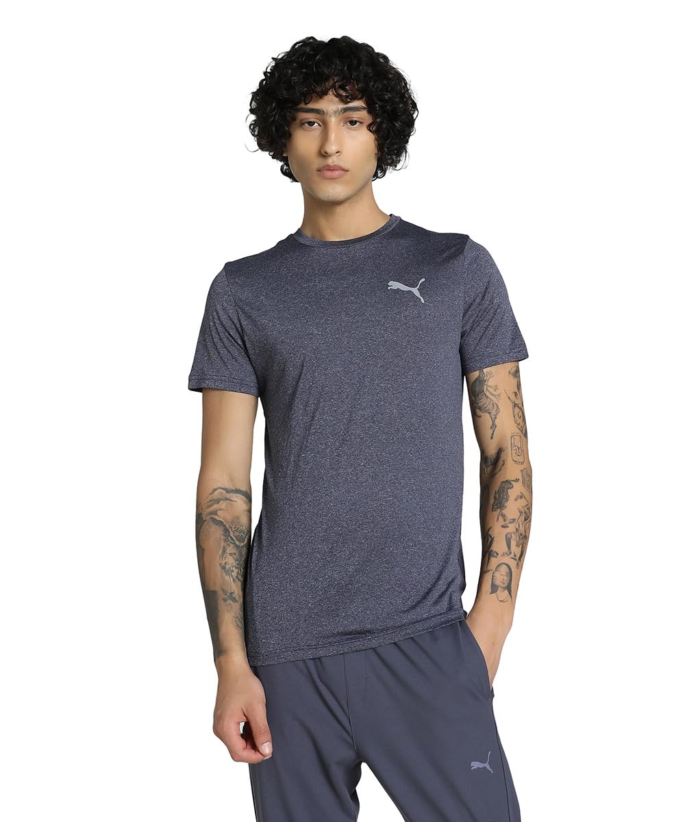 PUMA Men Polyester Solid Slim Fit T-Shirt