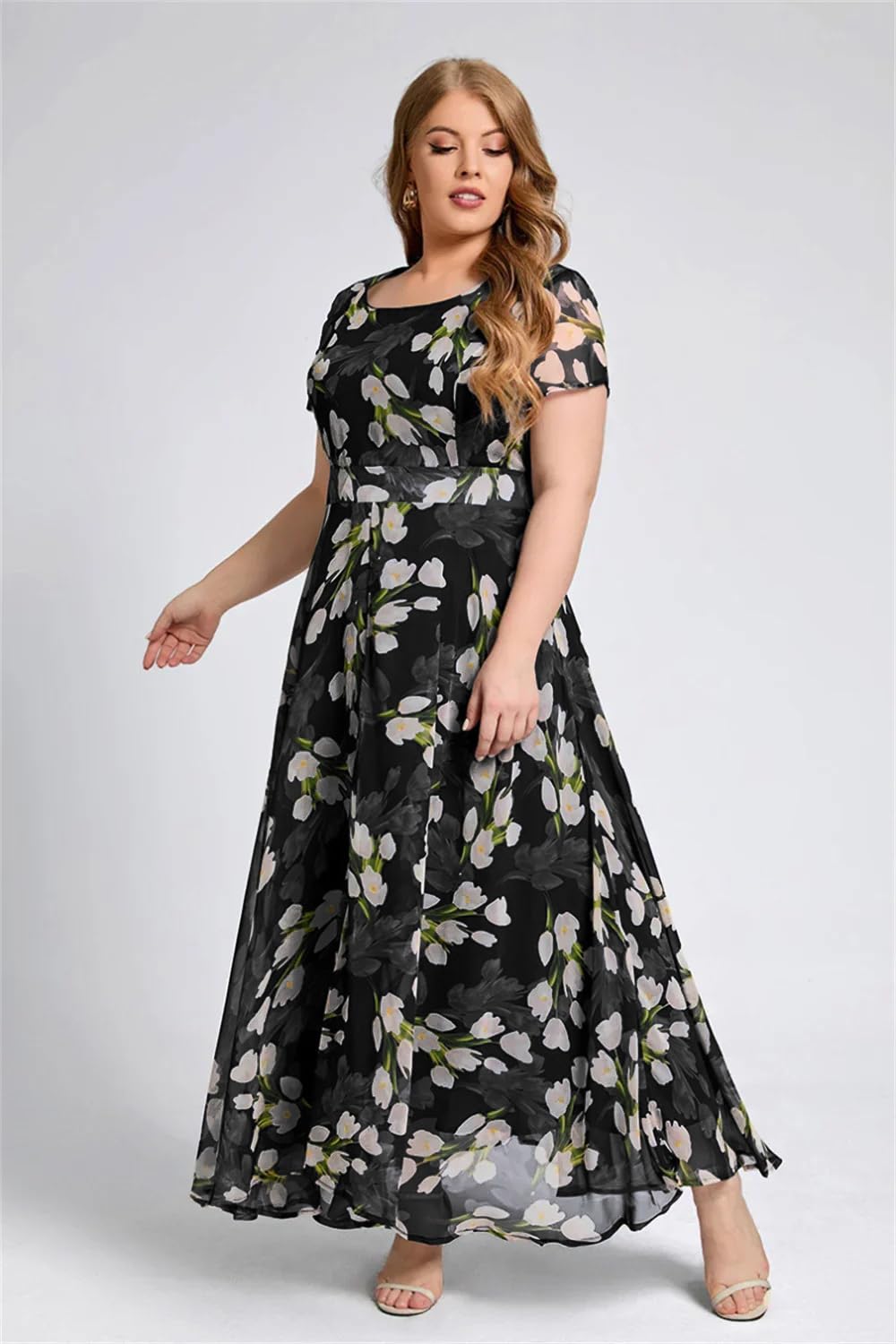 Shasmi Women's Black Georgette Maxi Gown - Image 3