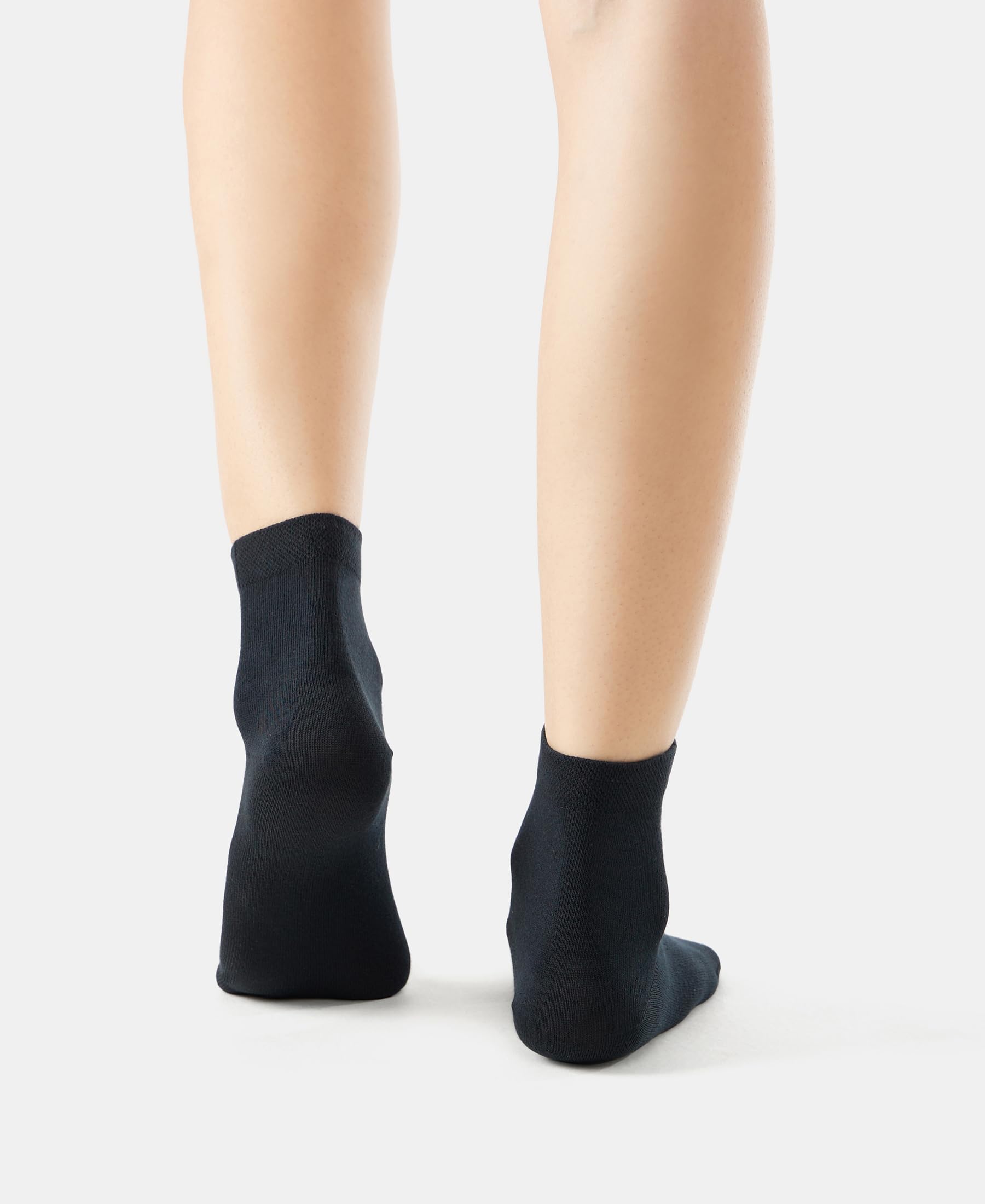 Jockey Women's Black Cotton Stretch Toe Socks - Image 5