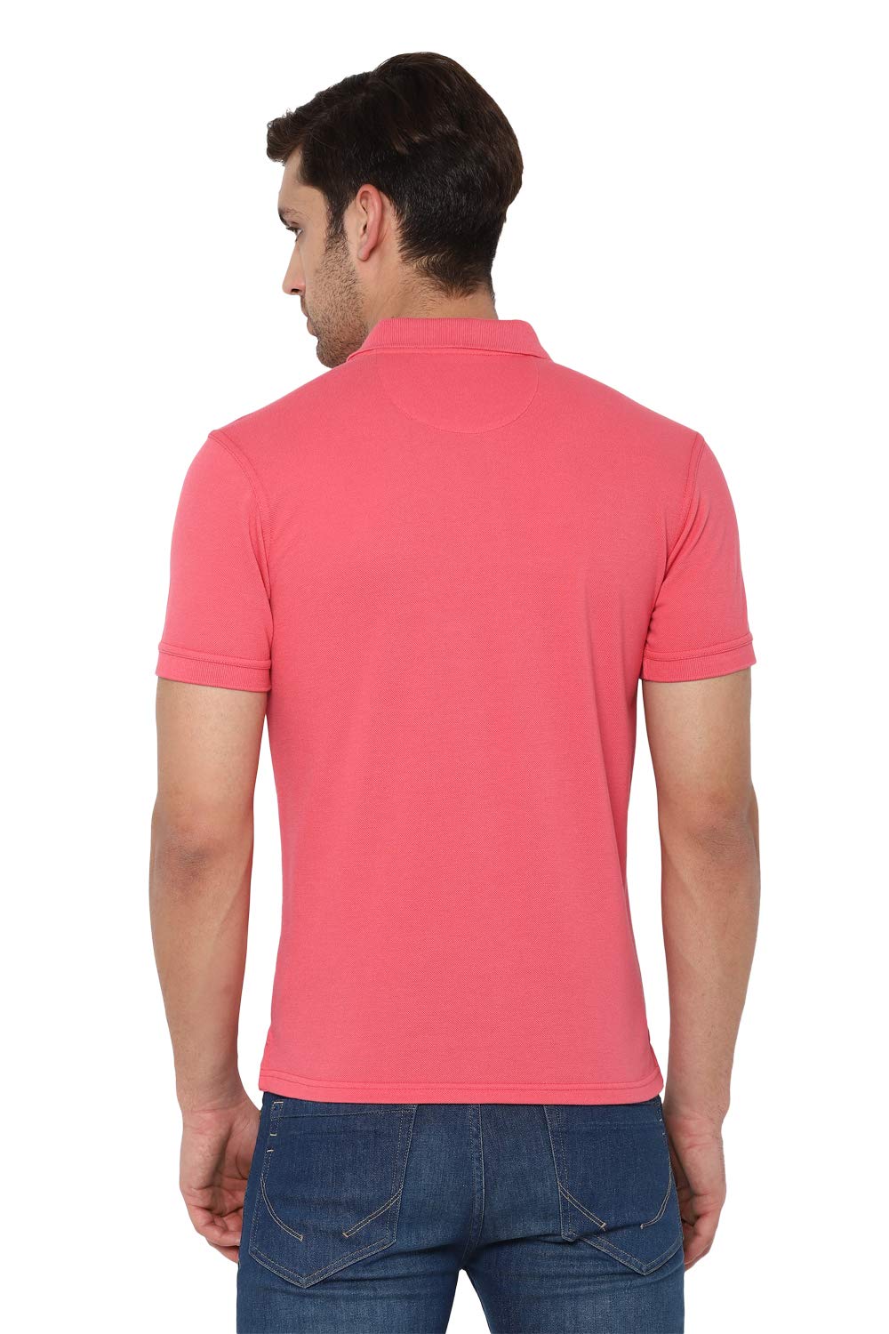 Allen Solly Men Polo T-Shirt - Rose - Image 3