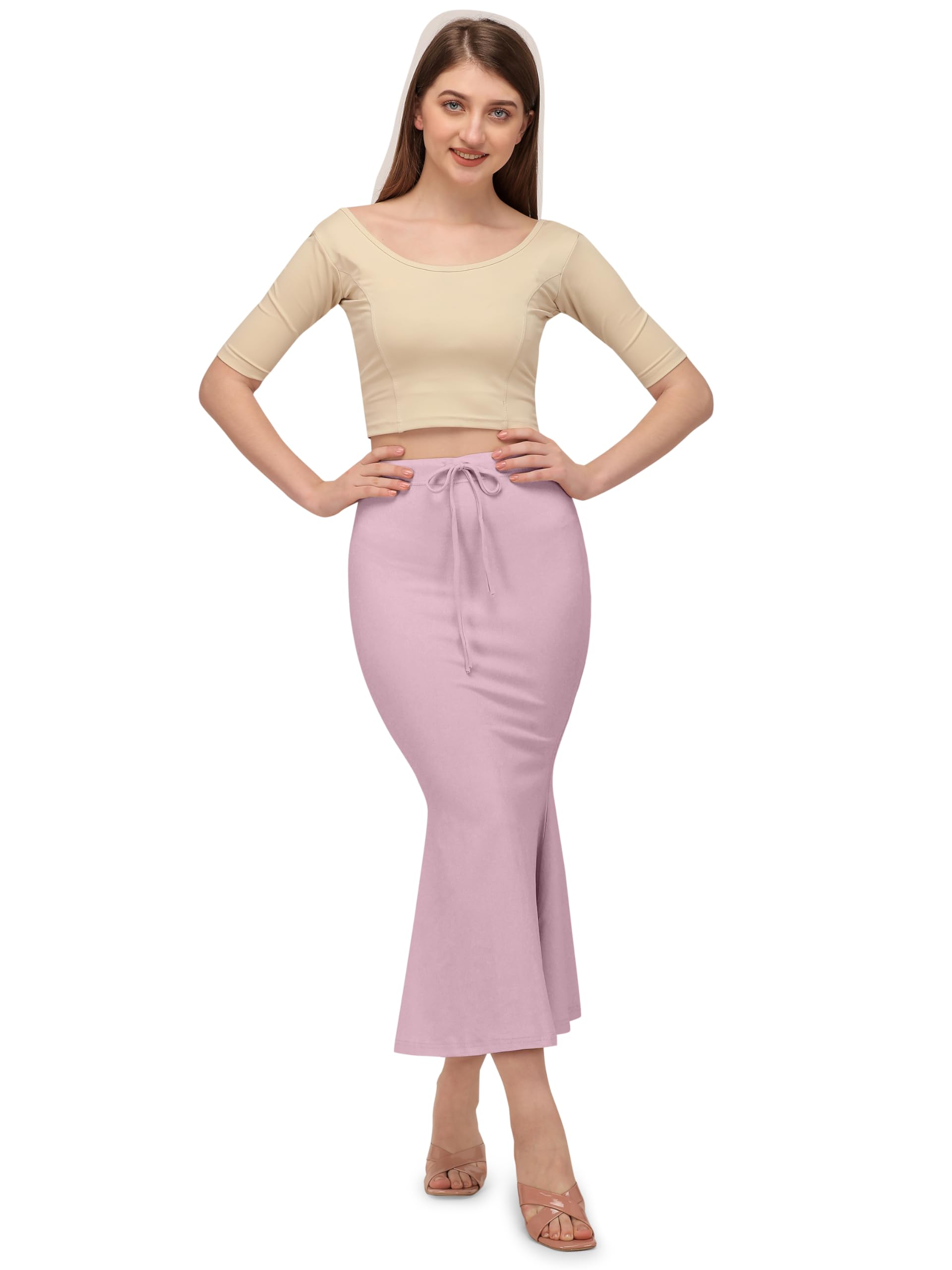 Mehrang Saree Petticoat for Women - Lavender - Image 5