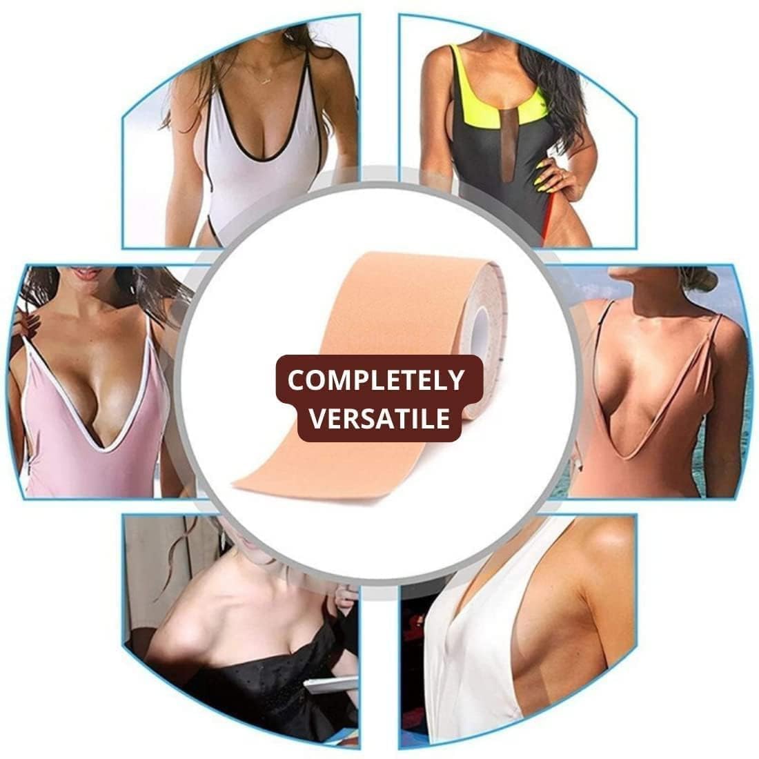 Solitude Boob Tape - Invisible Breast Lift for Women - Brown - Image 5