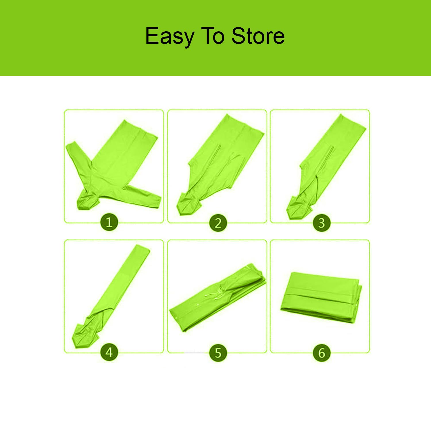 Allextreme Neon Green Unisex Raincoat - Image 4