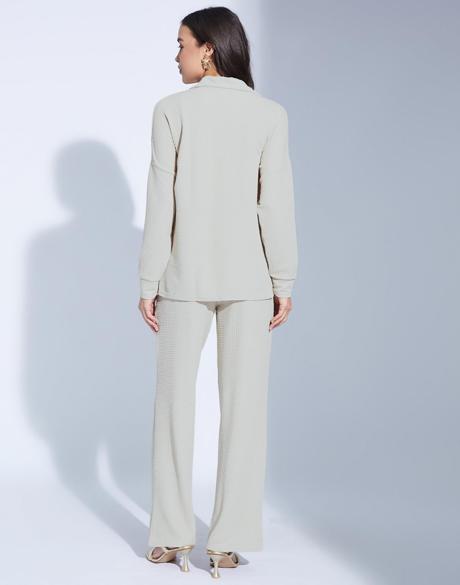 SIRIL Women Co-Ord Set - Light Beige - Image 2