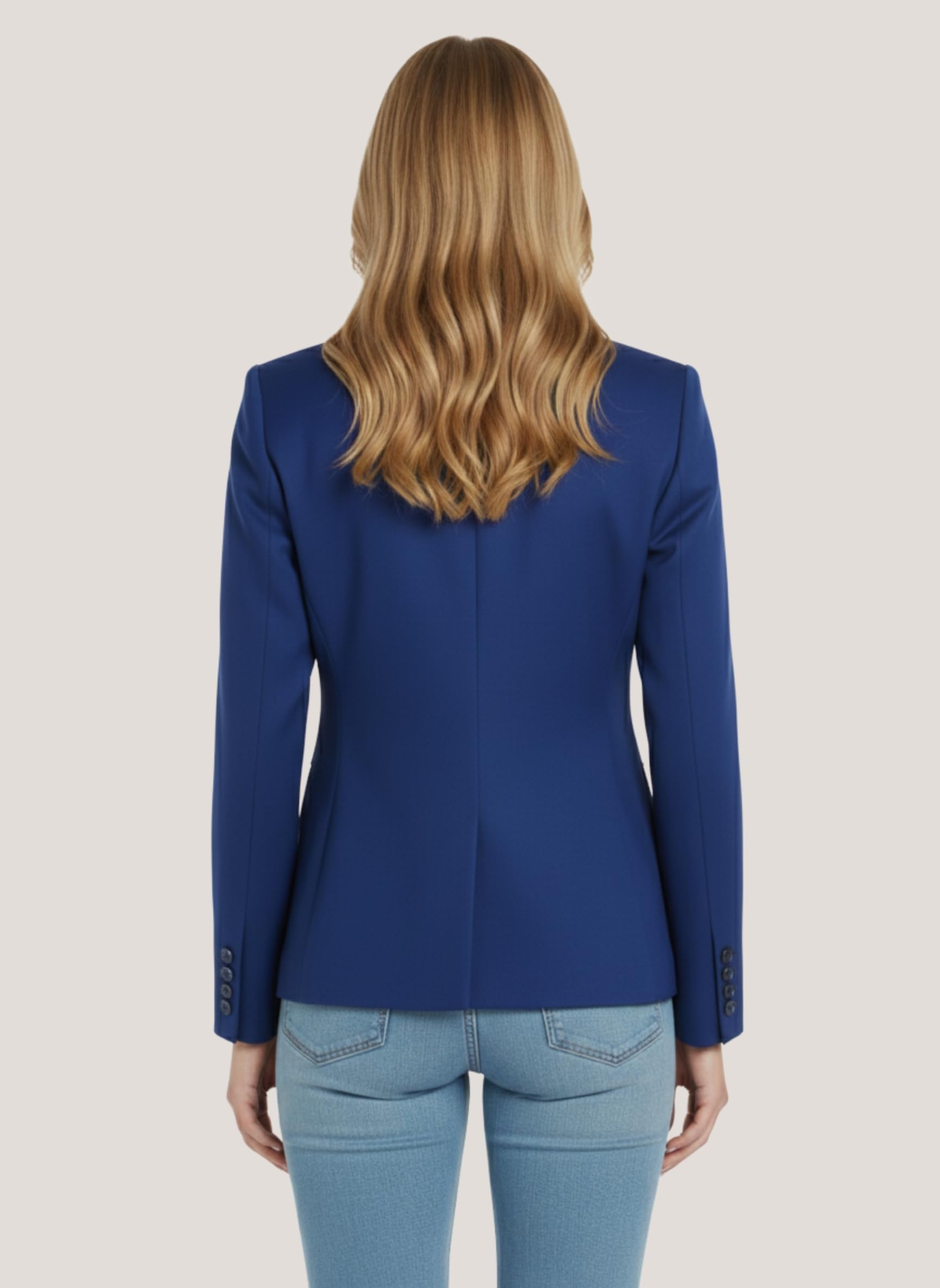 ROCKSY Light Blue Smart Casual Blazer for Women - Image 5