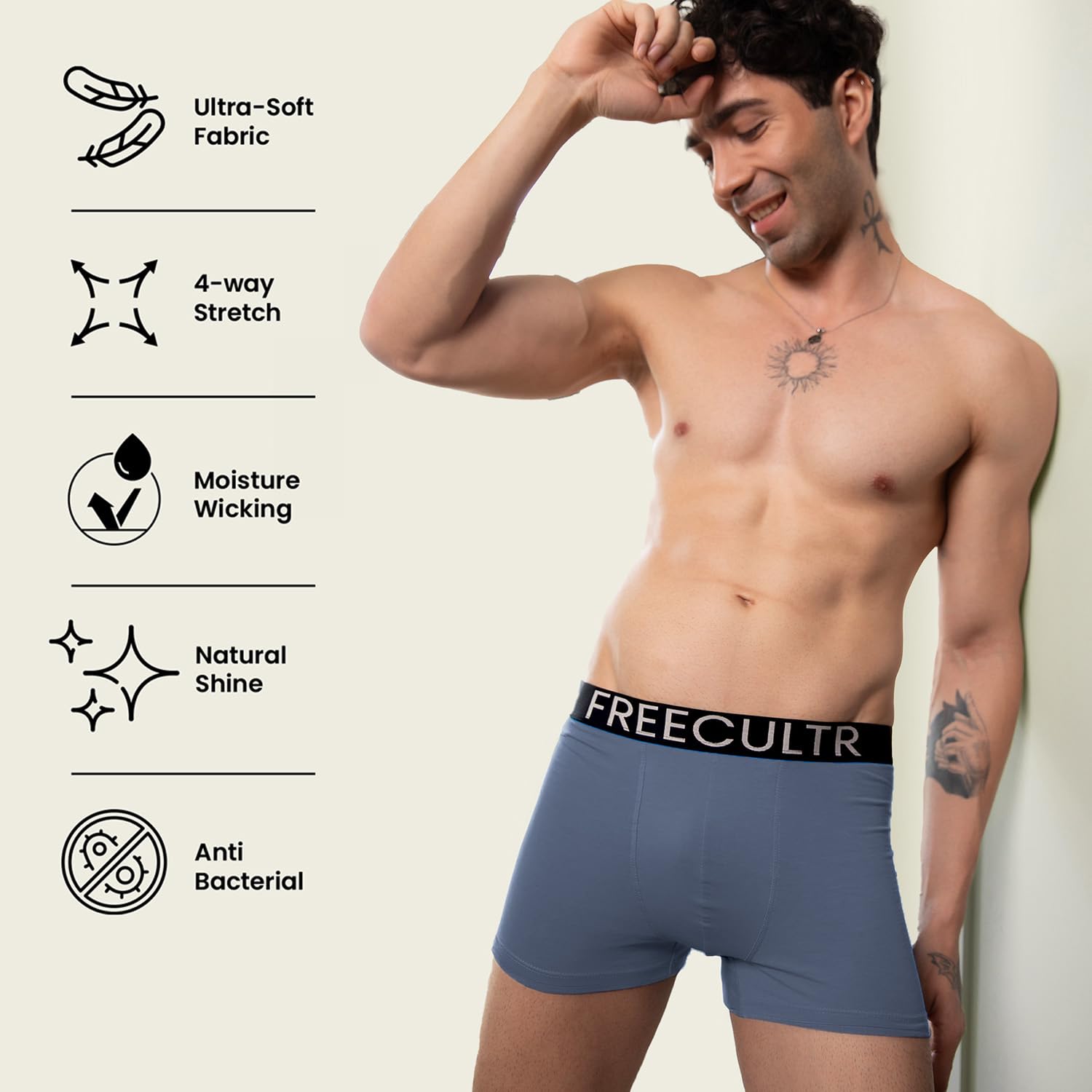 Freecultr Men's Organic Cotton Trunk - Image 5