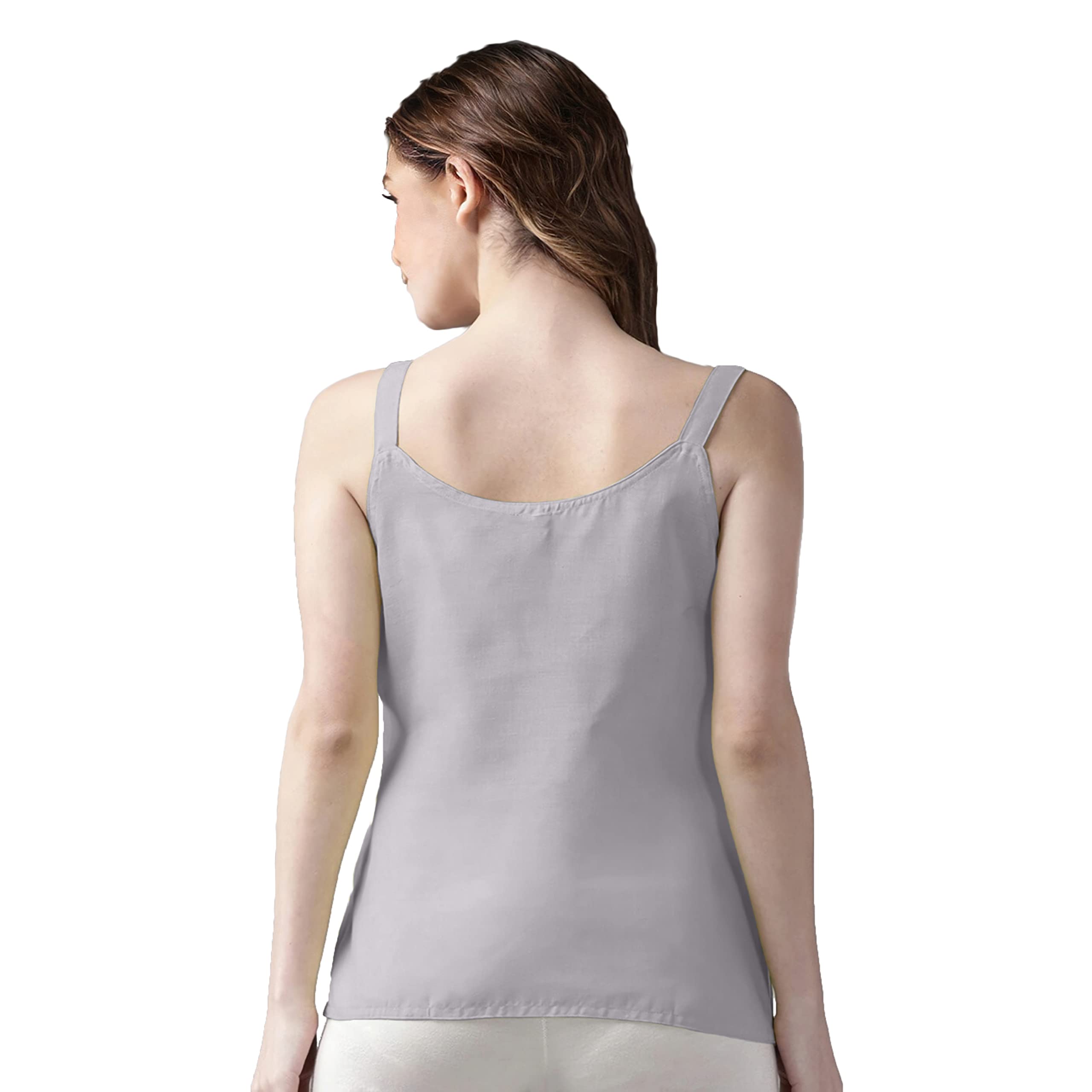 Nature Thread Women's Cotton Camisole - Grey - Image 5