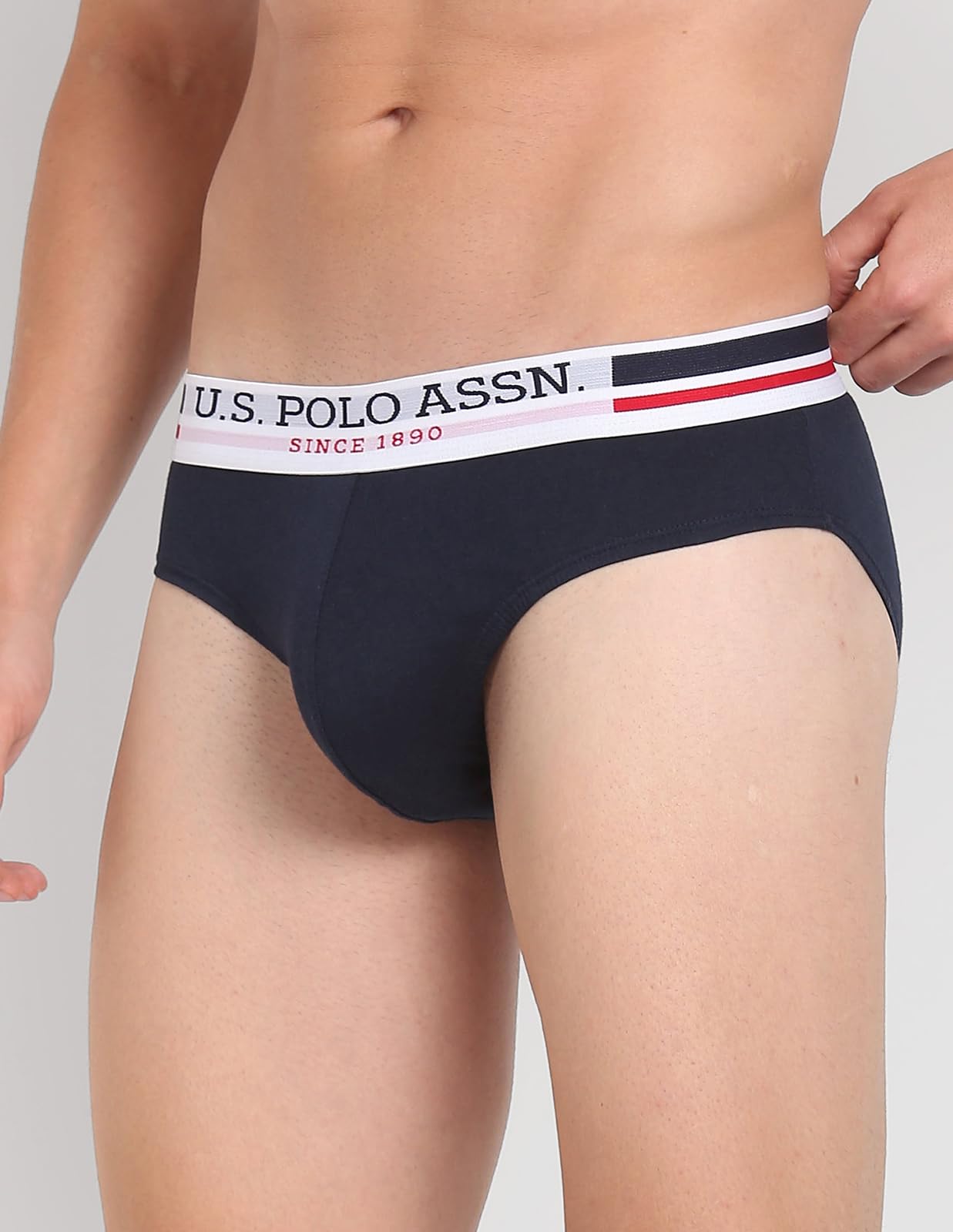 U.S. Polo Assn. Men's Cotton Briefs - Navy - Image 3