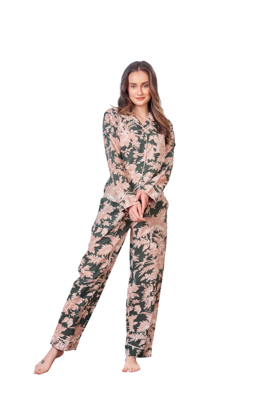 SAY Women Night Suit - Olive
