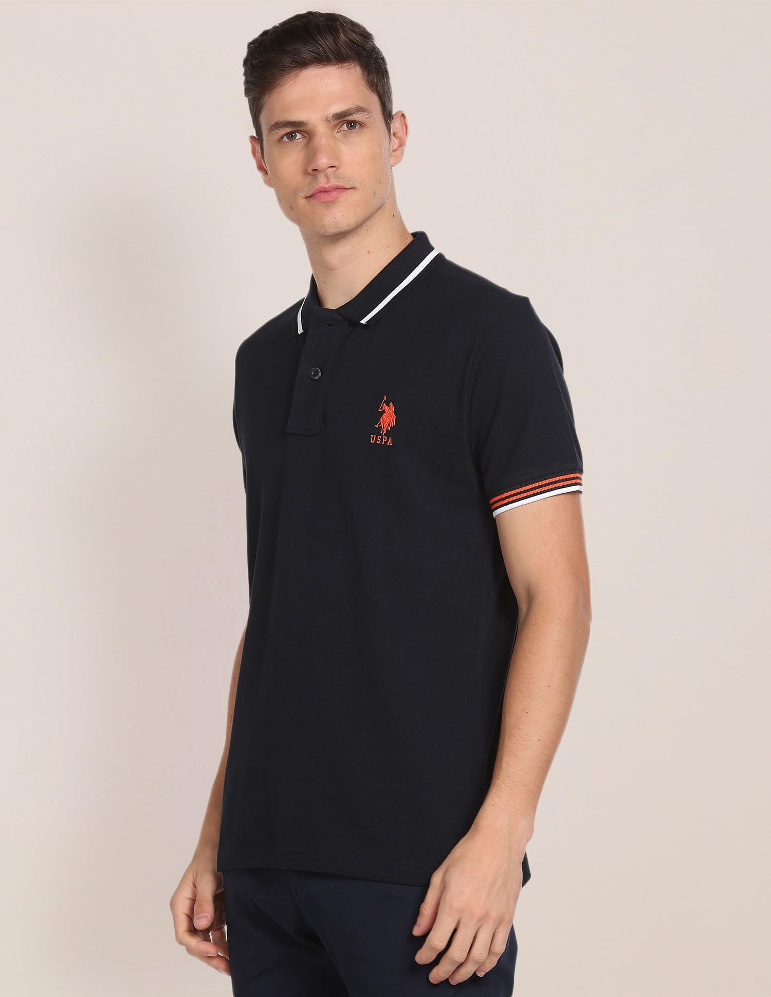 U.S. Polo Assn. Navy Blue Polo Shirt for Men - Image 4