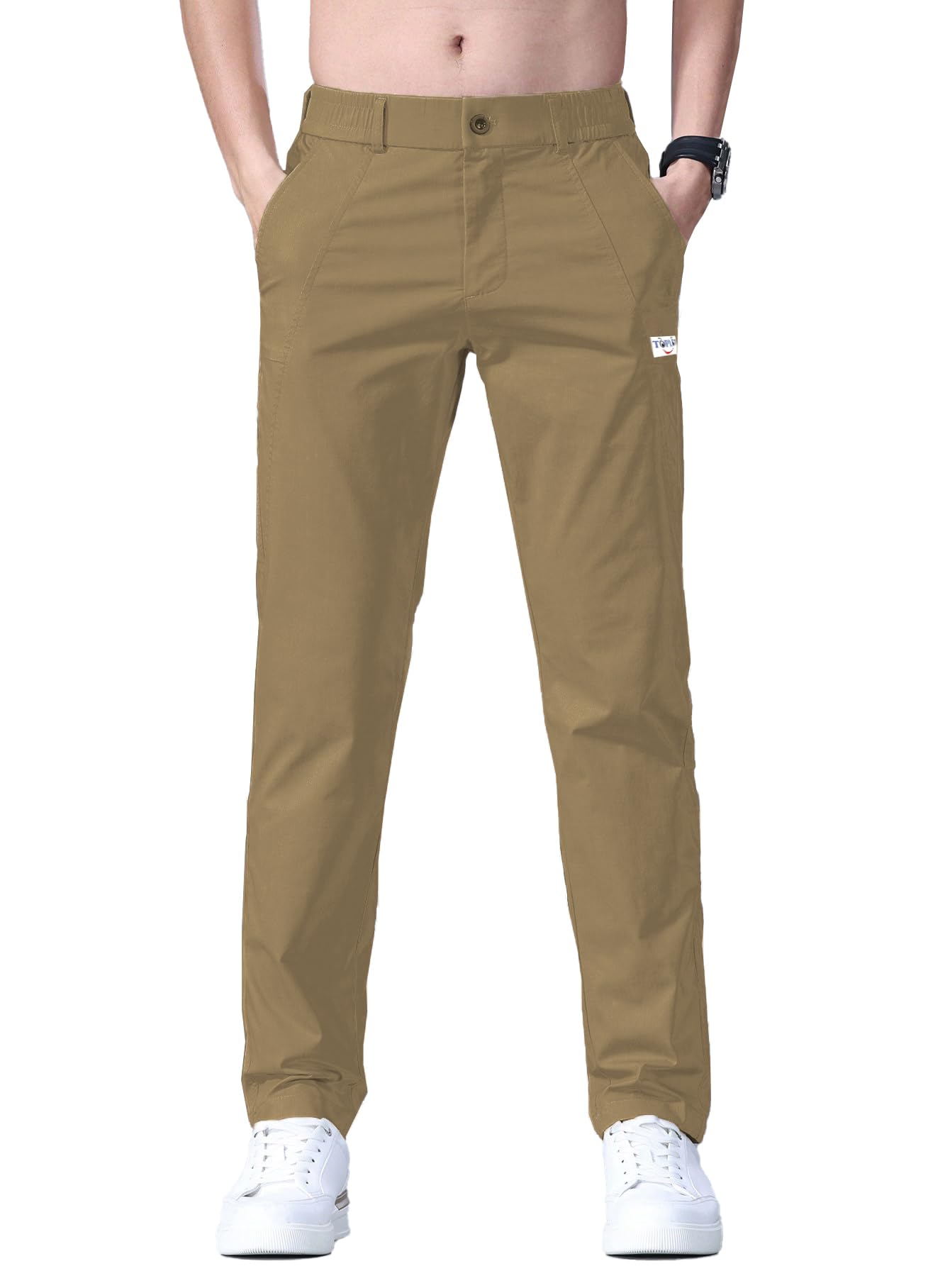 TOPLOT Men Casual Trouser - Gold