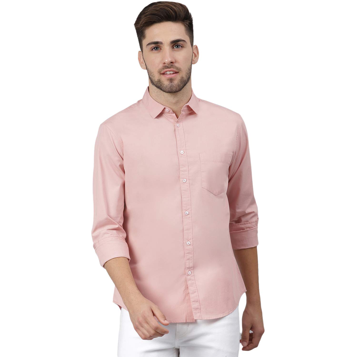 Dennis Lingo Men's Casual Shirt - Dusty Peach