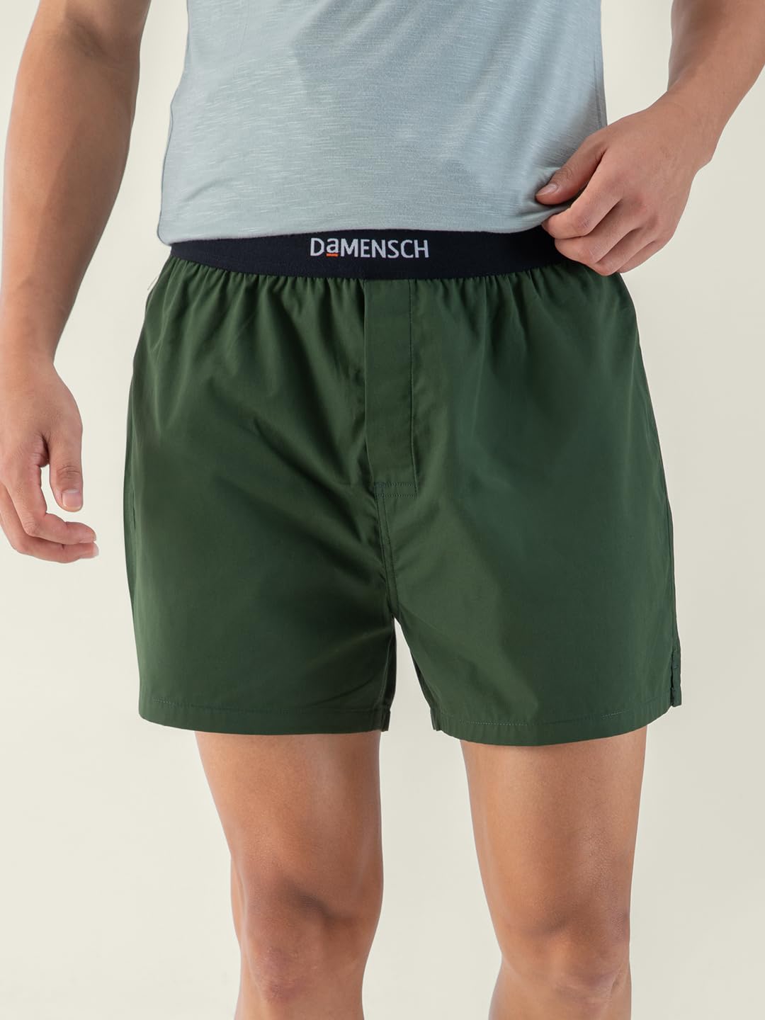 GarbGlide Men's Cotton Boxers - Royal Green - Image 4