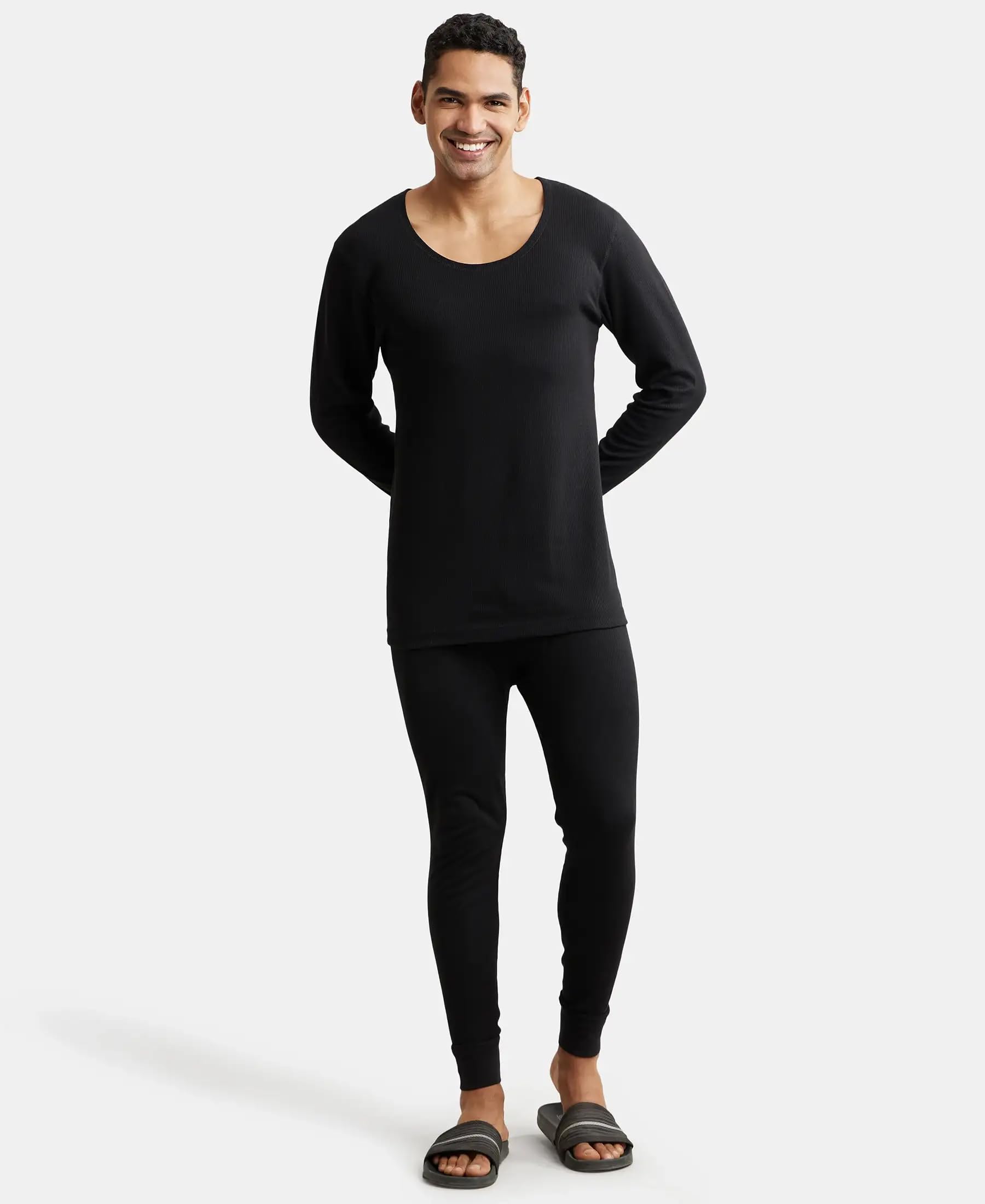 Jockey Men's Thermal Undershirt - Cotton Rich Full Sleeve - Image 4